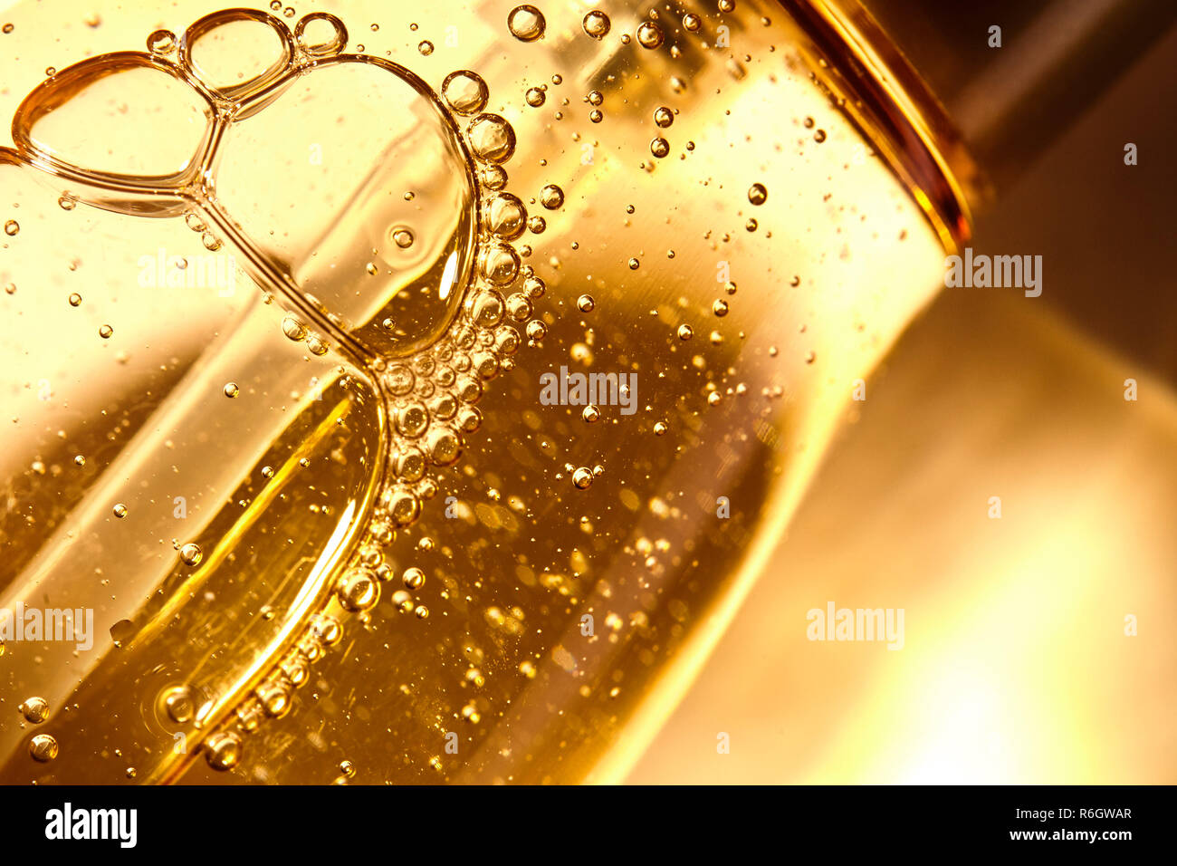 Beauty Produkt Gold Stockfoto