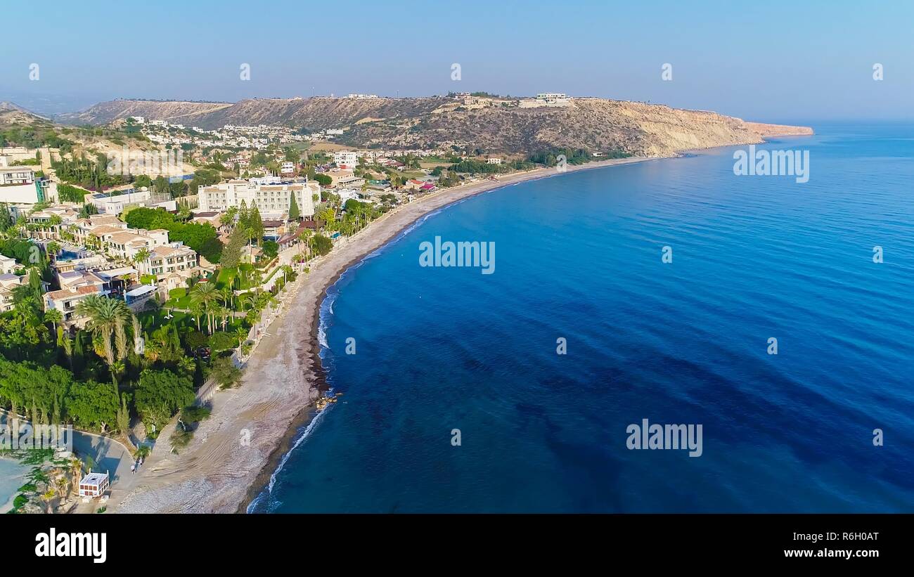 Antenne Pissouri Bay, Limassol, Zypern Stockfoto