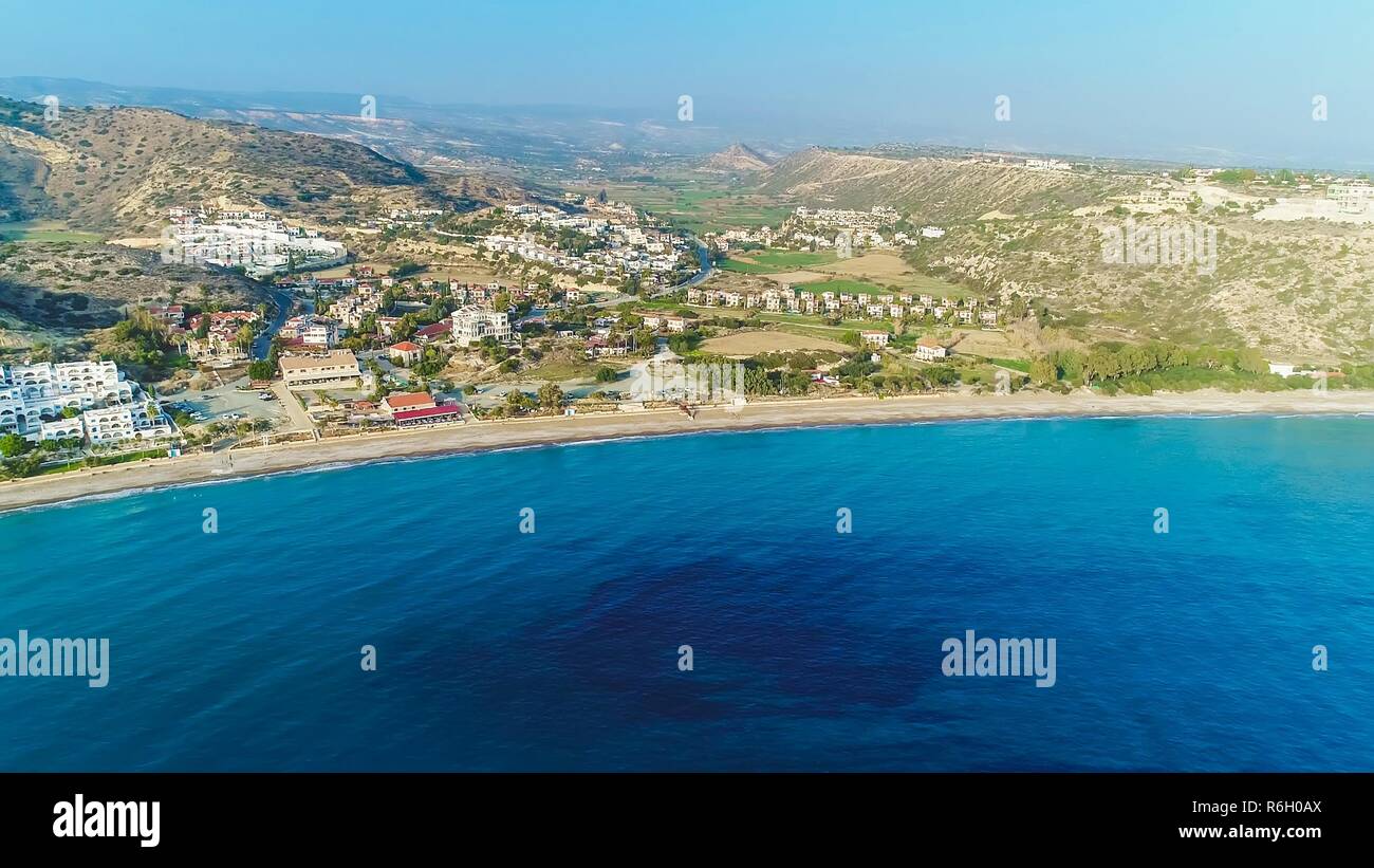 Antenne Pissouri Bay, Limassol, Zypern Stockfoto