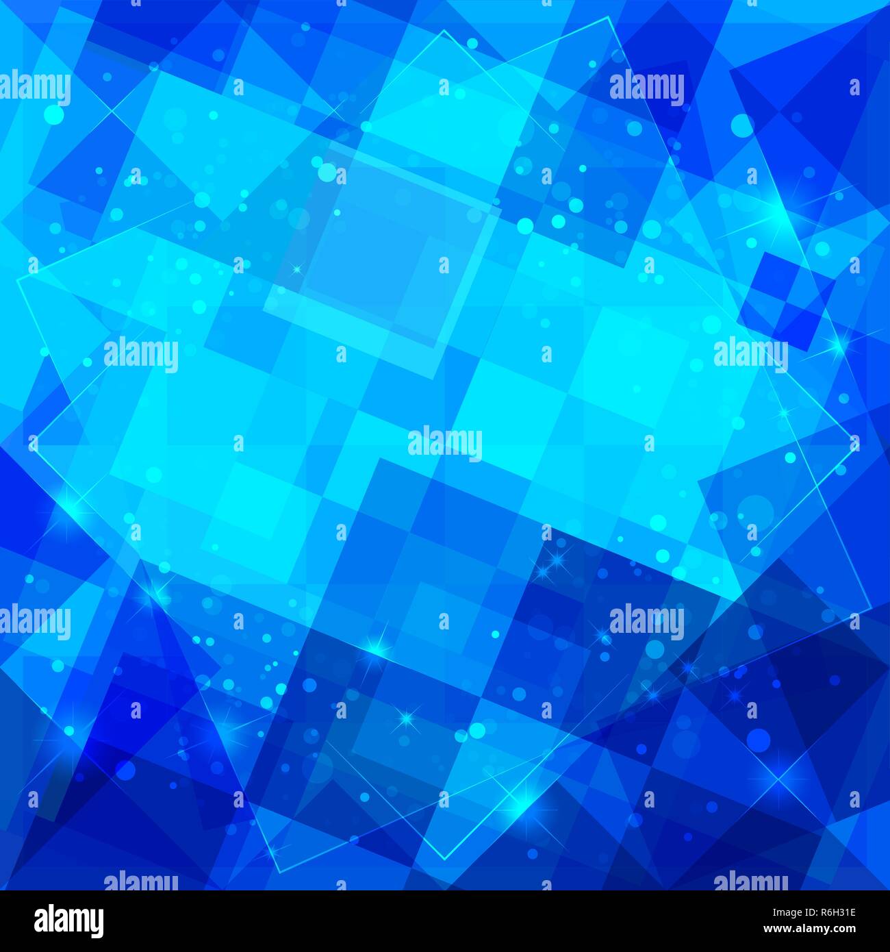 Abstrakte urlaub Hintergrund, blaue geometrische Muster, Vector Illustration Stock Vektor