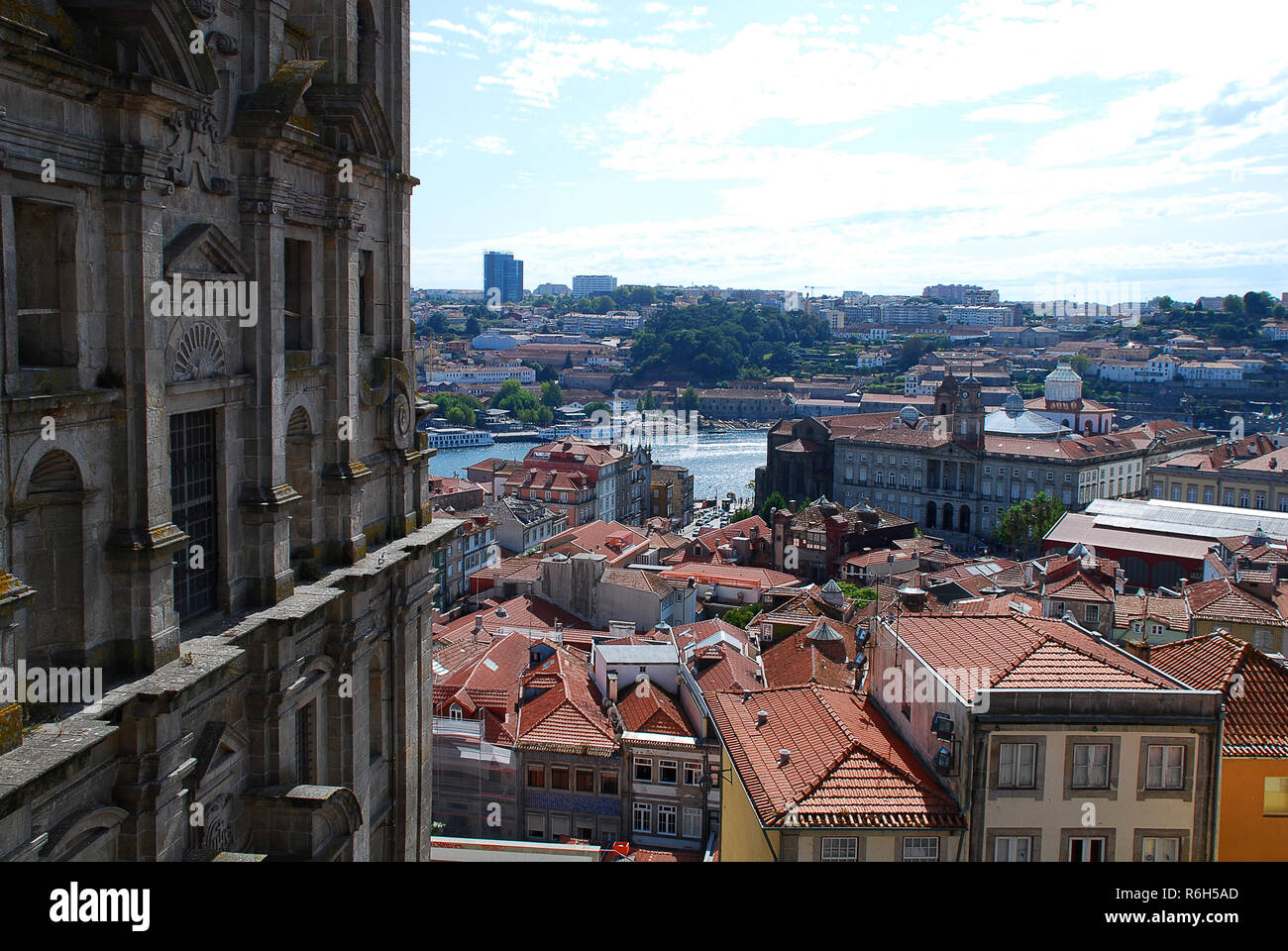 Blick von der Kirche von St. Lawrence Fluss Douro, die Einheimischen es die Igreja dos Grilos, was bedeutet, dass die Cricket Kirche nennen Stockfoto