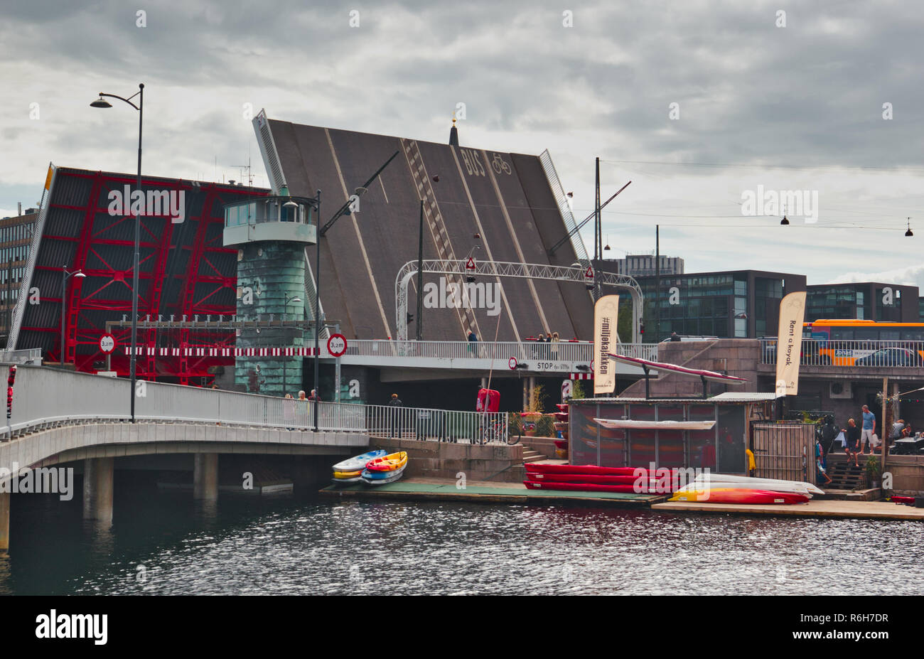 Knippel knippelsbro Brücke (Bridge) öffnen, Kopenhagen, Dänemark, Skandinavien Stockfoto