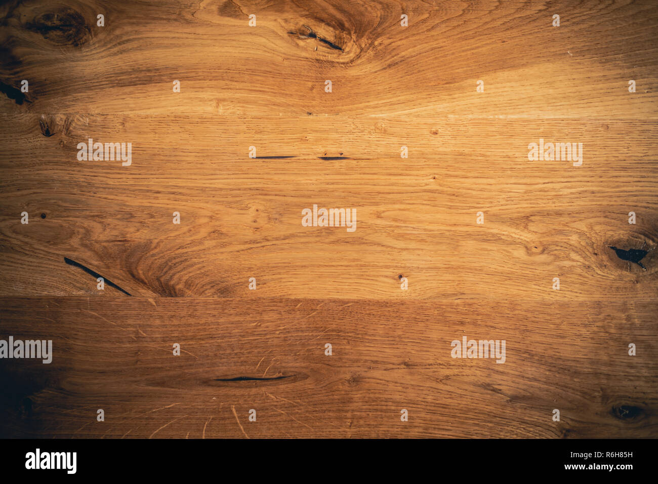 Holz- Hintergrund, leer Vintage vigniette Rahmen. Top Holz flache Ansicht mit kopieren. Stockfoto