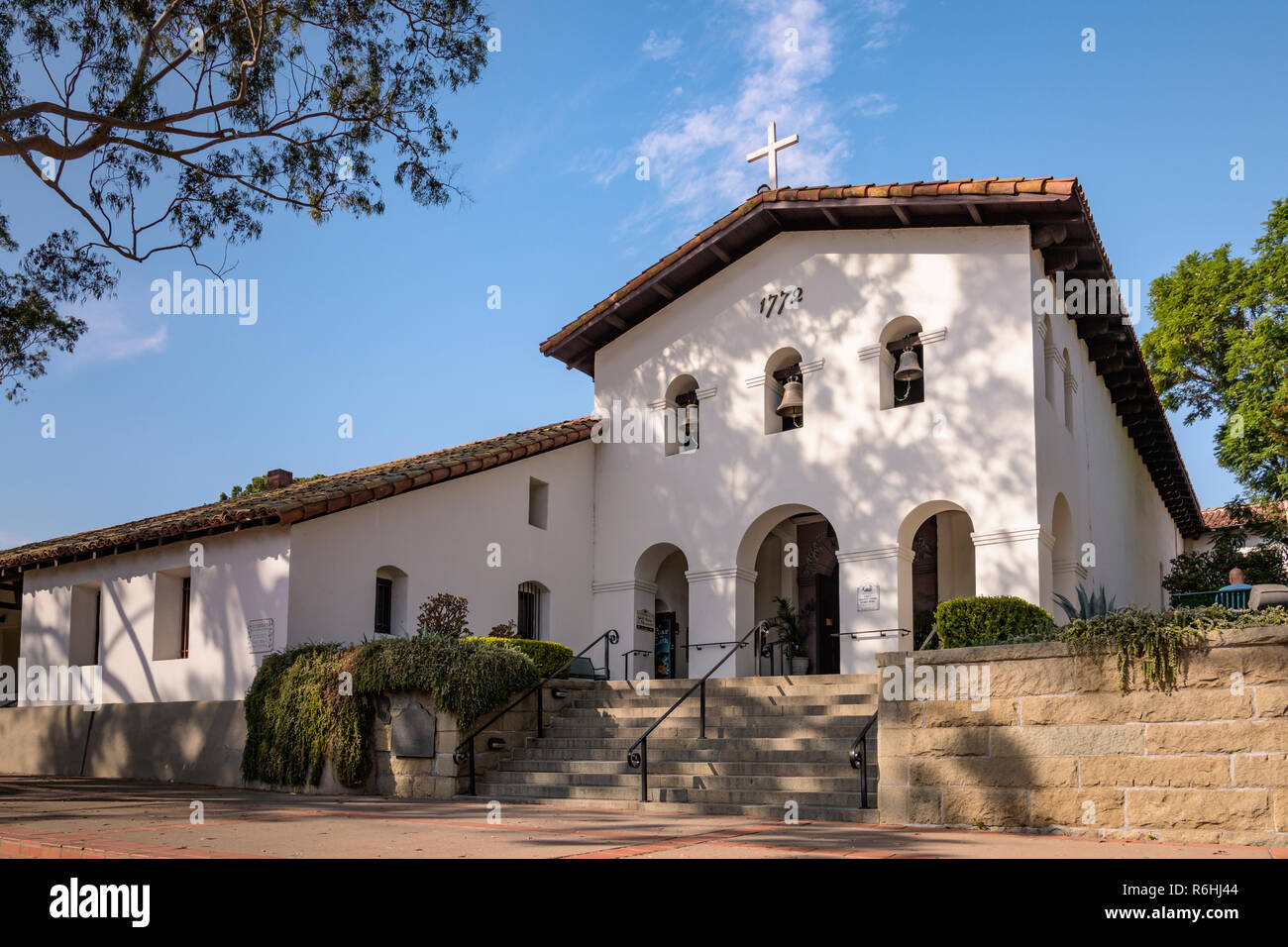 Mission San Luis Obispo de Tolosa, zentralen Kalifornien. Stockfoto