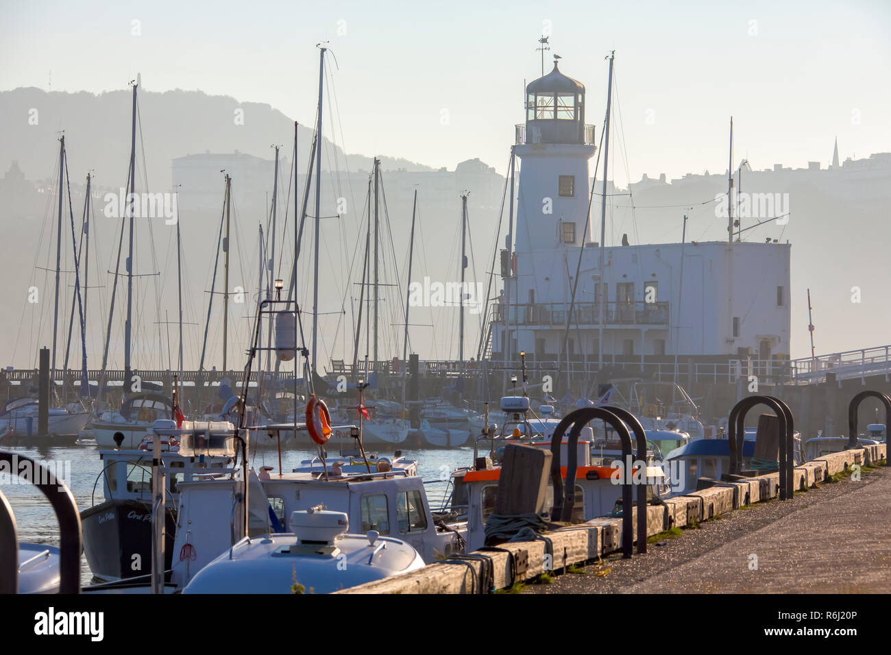 Das Light House auf dem Vincent Pier. Stockfoto