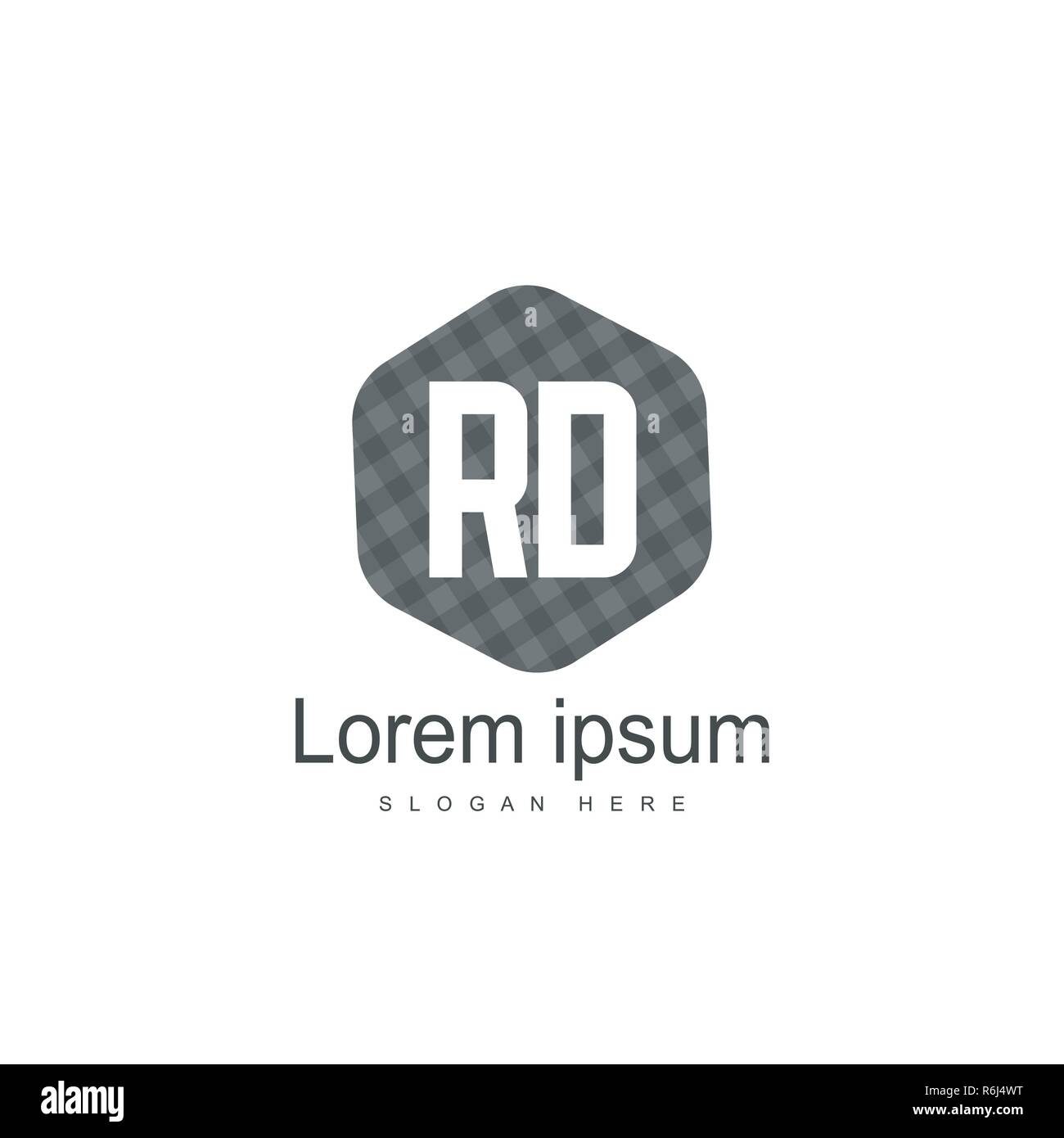 RD Logo template Design. Initial logo Template Design Stock Vektor