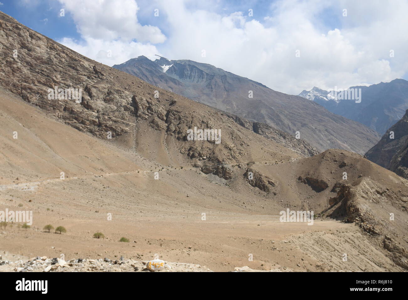 Landschaft rund um Nako, Kinnaur, Himachal Pradesh, Indien Stockfoto