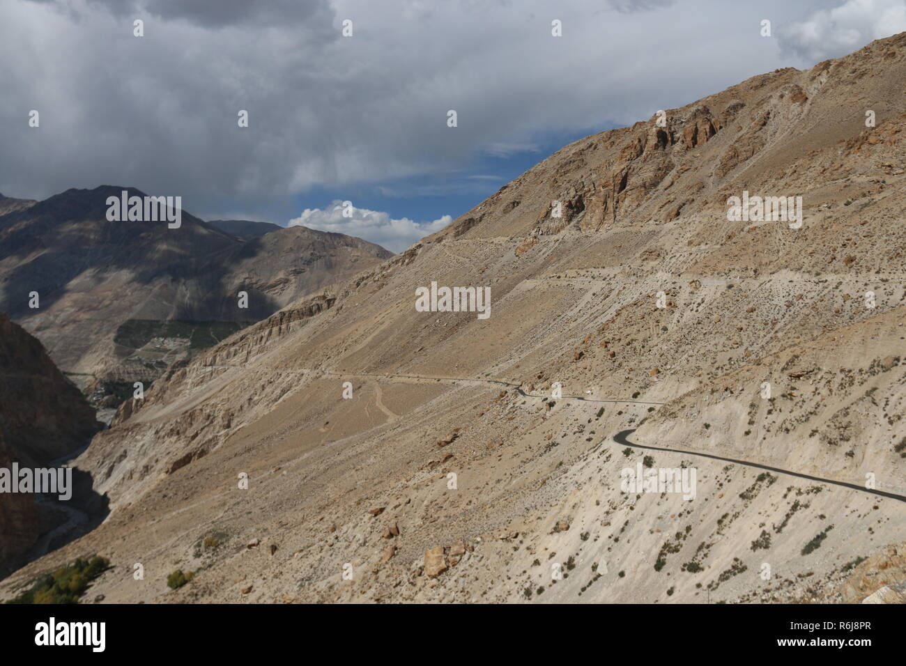 Landschaft rund um Nako, Kinnaur, Himachal Pradesh, Indien Stockfoto