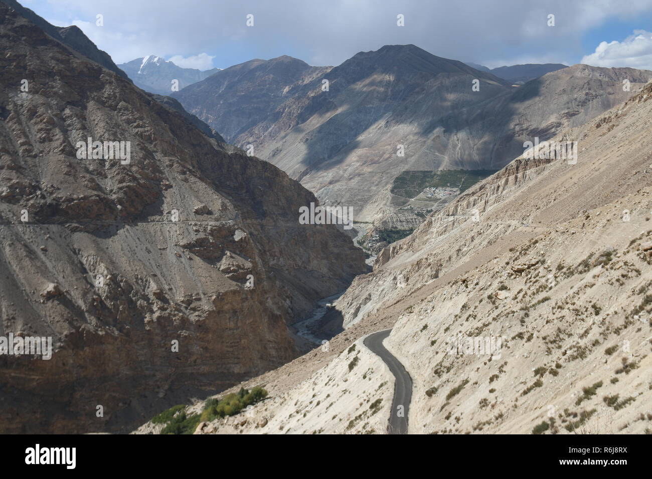 Landschaft rund um Nako, Kinnaur, Himachal Pradesh, Indien Stockfoto
