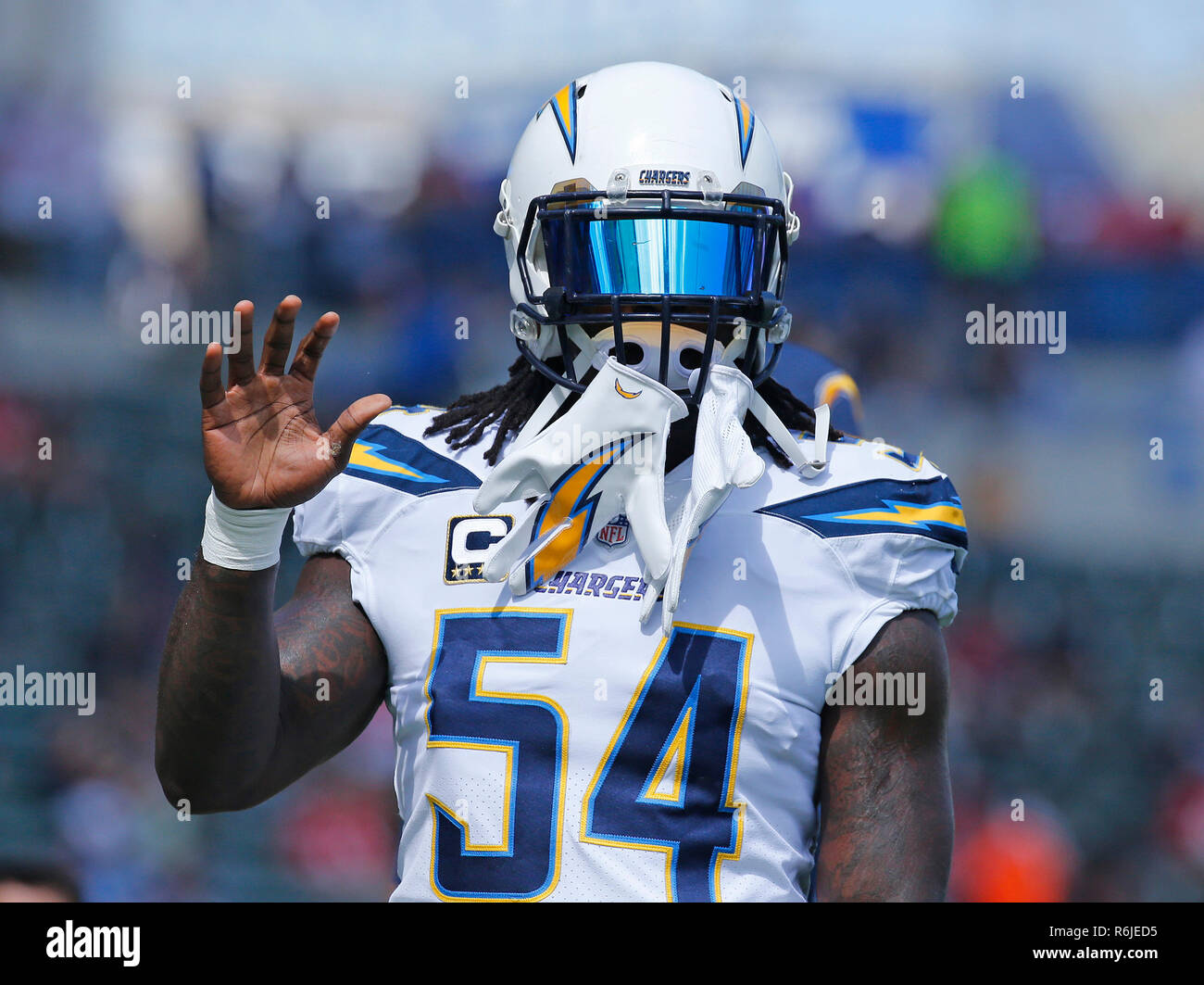 pix Melvin Ingram Dress https www alamy de september 30 2018 los angeles ladegerate defensive ende melvin ingram 54 die in aktion vor dem fussballspiel zwischen den san francisco 49ers und die los angeles ladegerate am stubhub center in carson kalifornien charles bauscsm image227829201 html