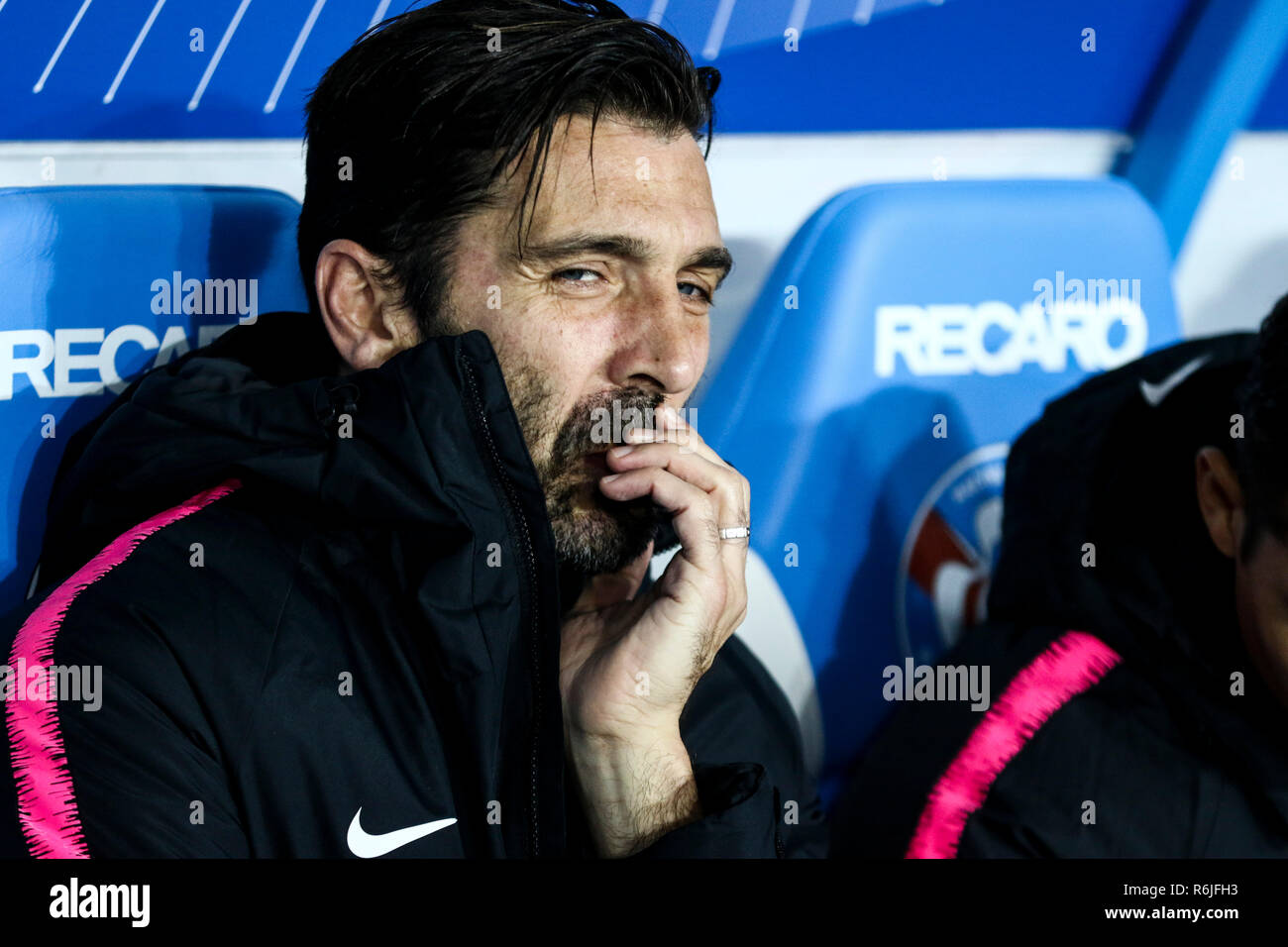 Gianluigi Buffon während der Französischen L1 Fußballspiel zwischen Straßburg und Paris Saint-Germain (PSG) im Stade de la Meinau Stadium, in Straßburg. Stockfoto