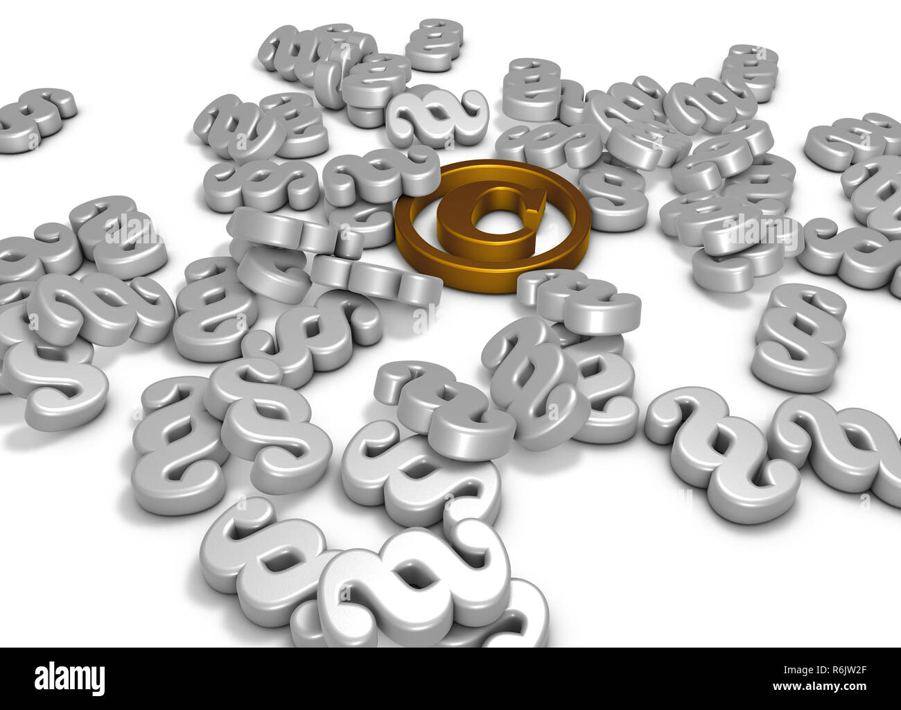 Warnung copyright Stockfoto