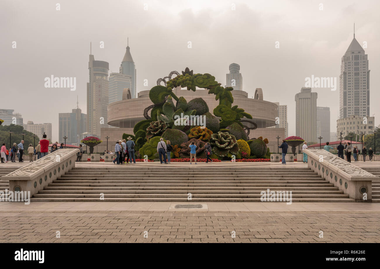 Shanghai Museum für Chinesische Kunst Gebäude Exterieur Stockfoto