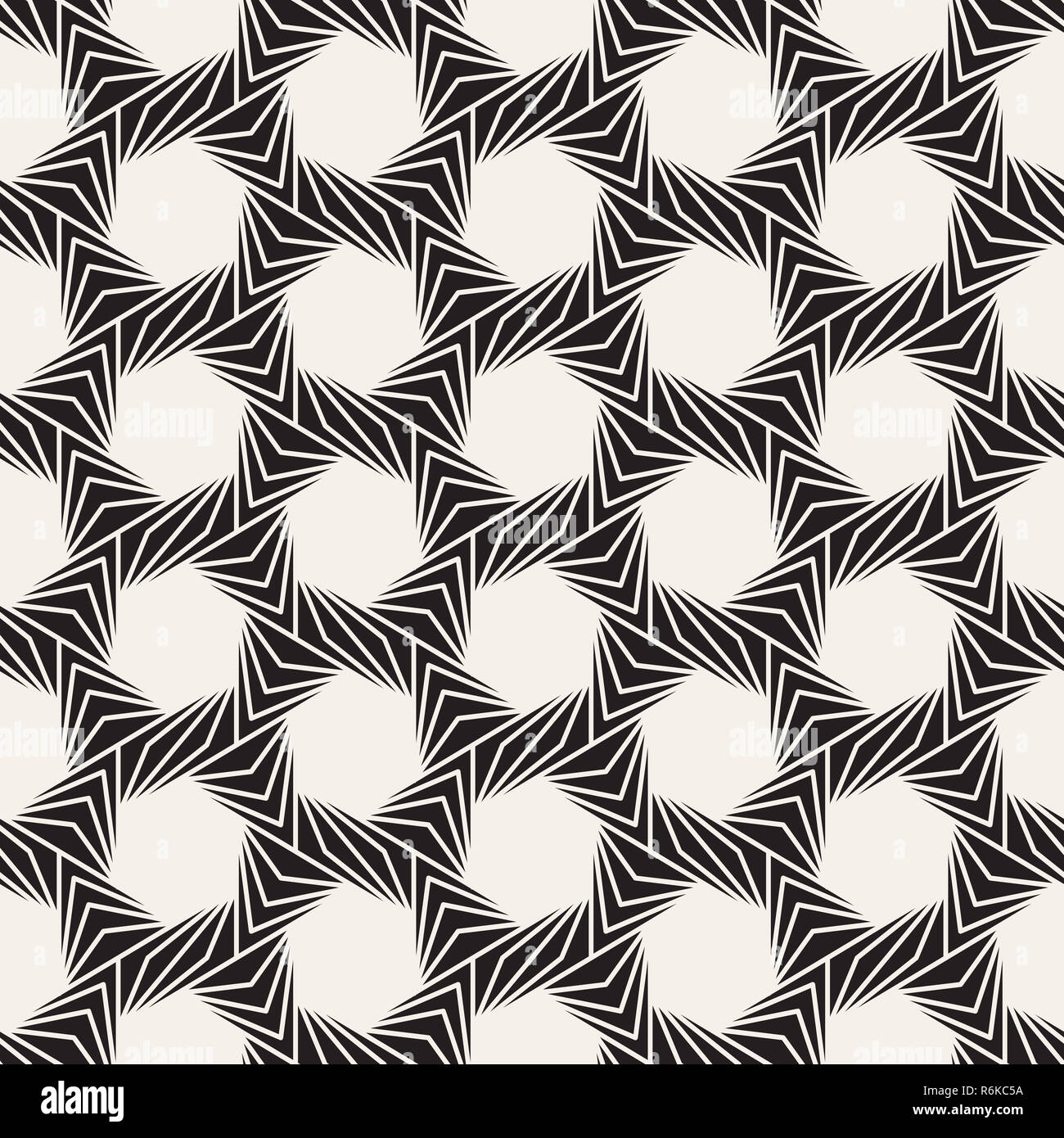 Vektor nahtlose abstrakte Formen Muster. Moderne, elegante Streifen Textur. Wiederkehrende geometrische Fliesen Stockfoto