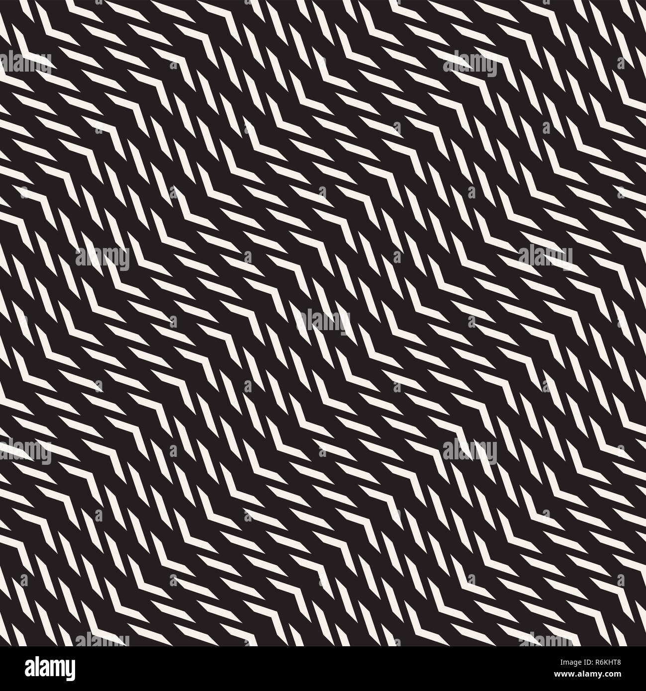 Nahtlose ethnischer Linien Muster. Schwarze und Weiße geometrische Muster. Vektor drucken für Ihr Design. Stockfoto