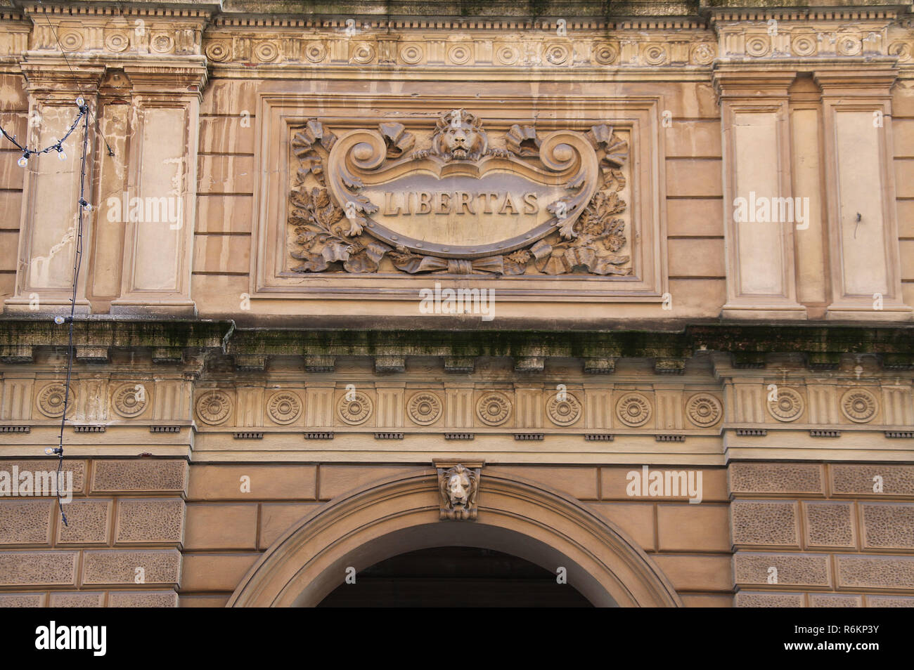 Symbolische Architektur in Bologna Stockfoto