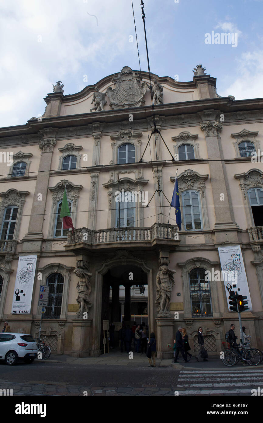 Europa, Italien, Lombardei, Mailand, Palazzo Litta ist ein historisches Gebäude im Corso Magenta entfernt. Wichtige Beispiel barocker Architektur Stockfoto