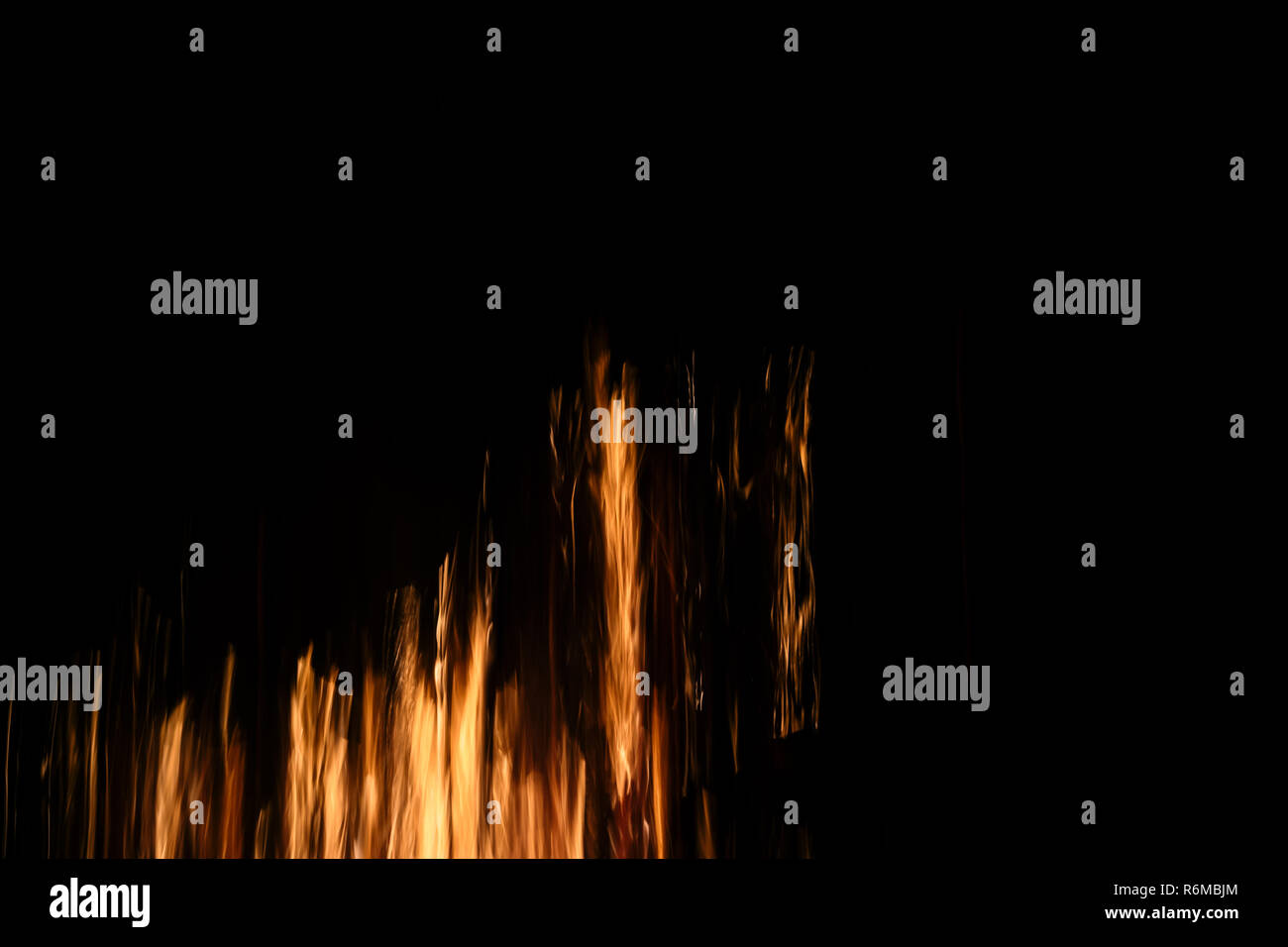 Die besten slow motion Slow Shutter Feuer Textur Streifen rot orange glow Stockfoto