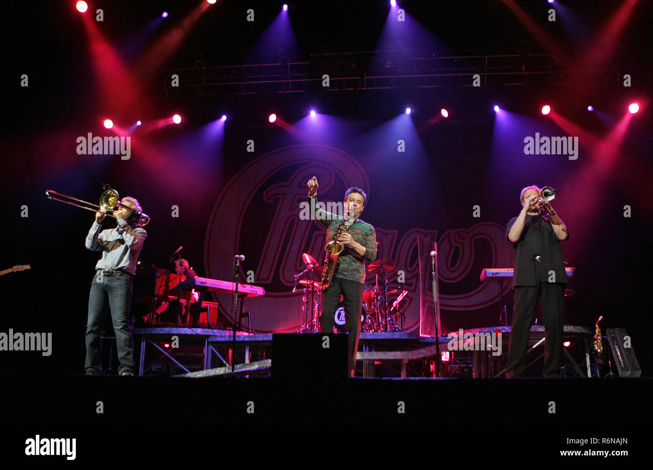 Chicago führt in Konzert im Seminole Hard Rock Hotel und Kasino in Hollywood, Florida am 7. April 2009. Stockfoto