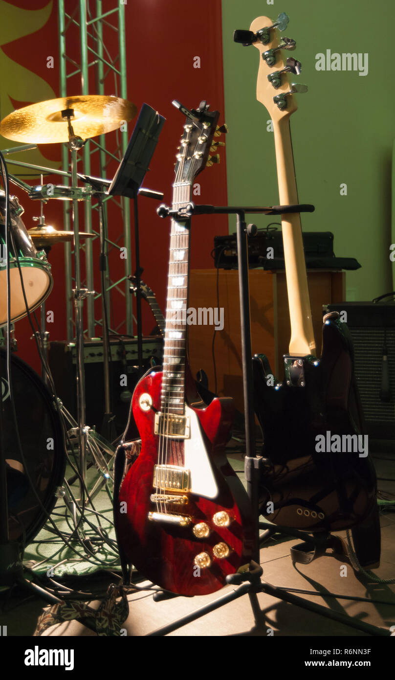 2 Gitarren Stockfoto