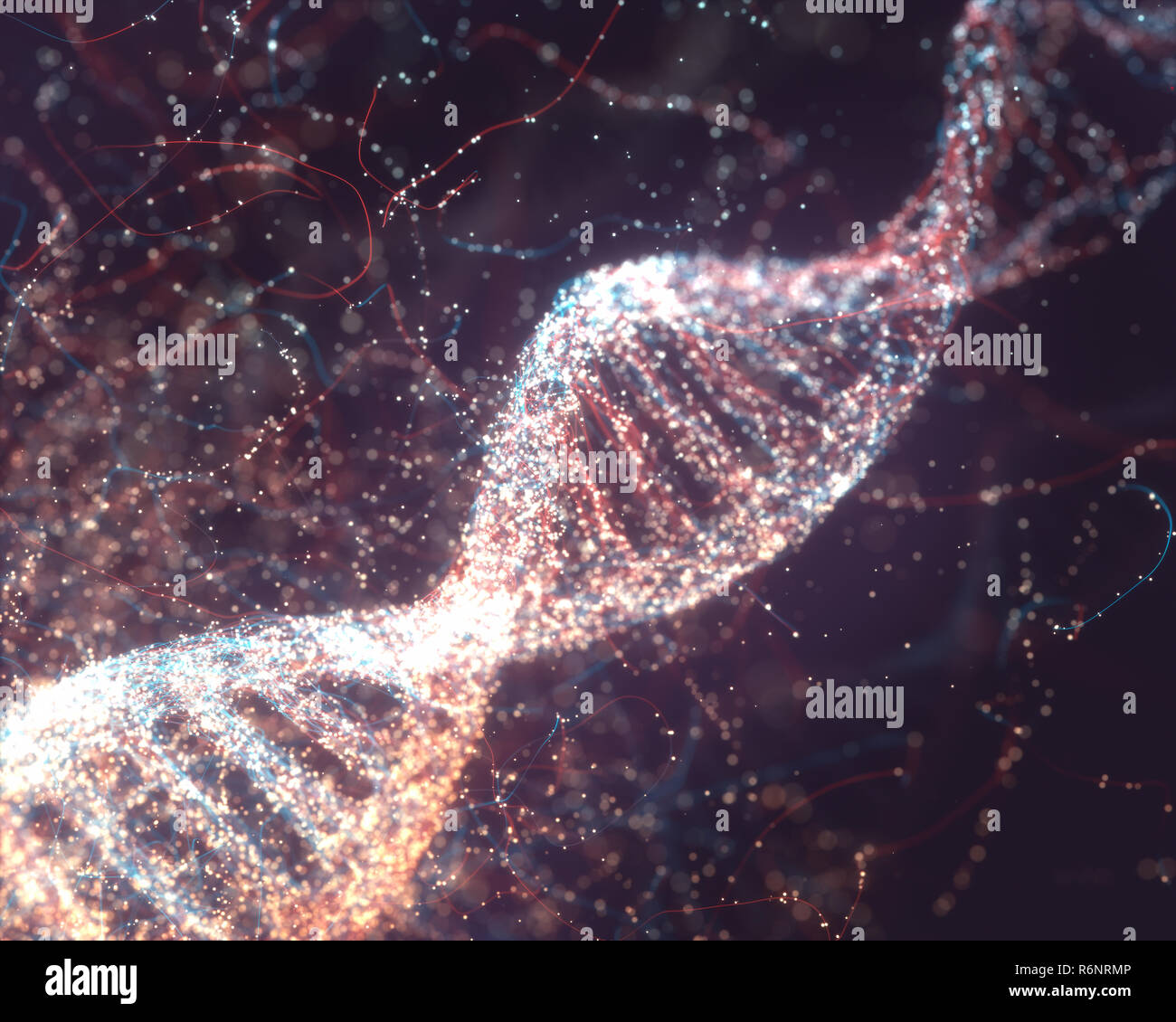 Molekulare Struktur der DNA Stockfoto