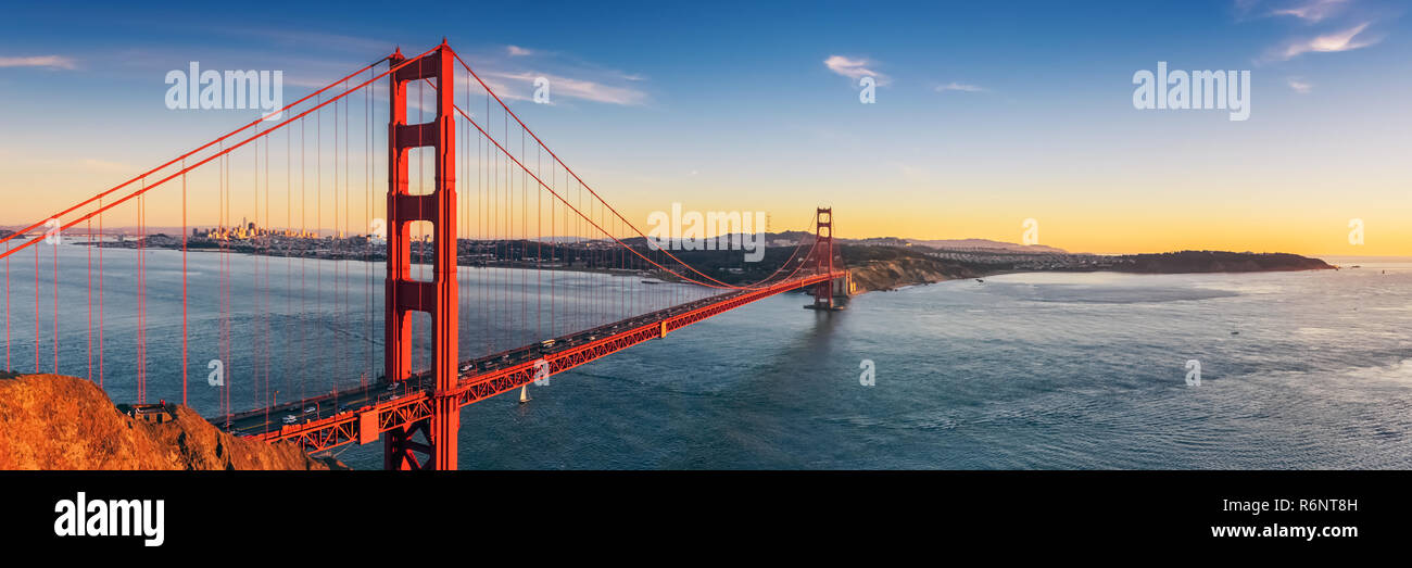 Golden Gate Bridge, San Francisco Kalifornien Stockfoto