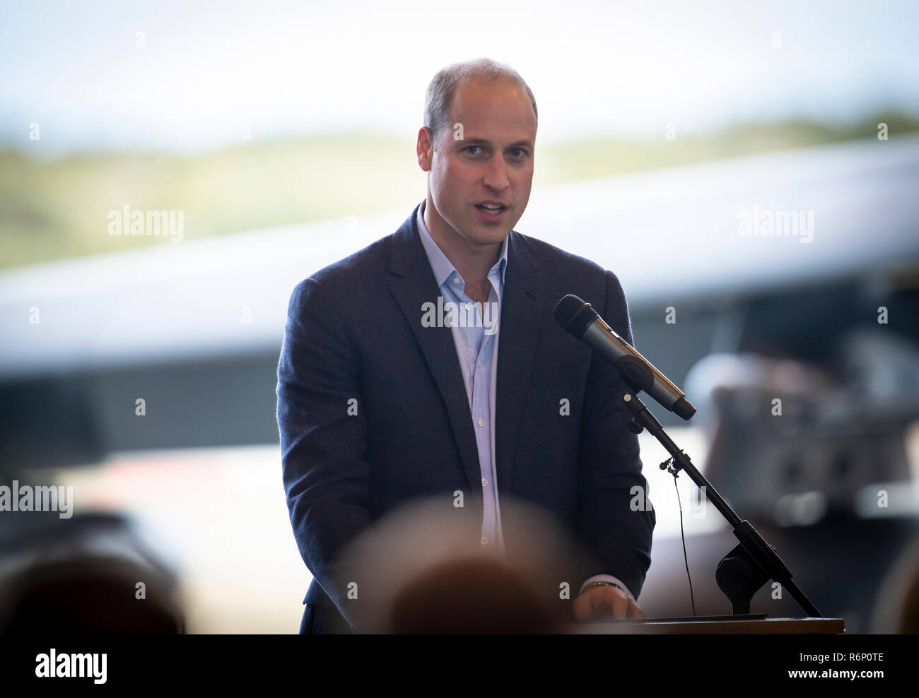 5. November 2018 Akrotiri, Zypern der britischen Prinzen William und Catherine, Herzogin von Cambridge, besuchen Sie die RAF Akrotiri in Zypern mit Personal serviert und ihre Familien besuchen. Stockfoto