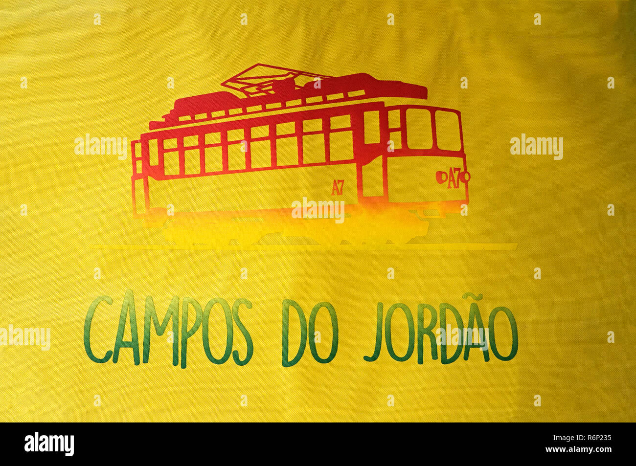 Campos do Jordao Straßenbahn Textur Seilbahn Stockfoto