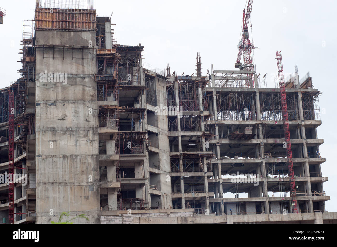 Batam, Indonesien. Bau einer Immobilie Stockfoto
