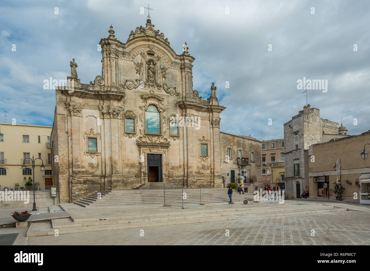 Kirche San Francesco dAssisi, Matera, der Europäischen Kulturhauptstadt 2019 Stockfoto