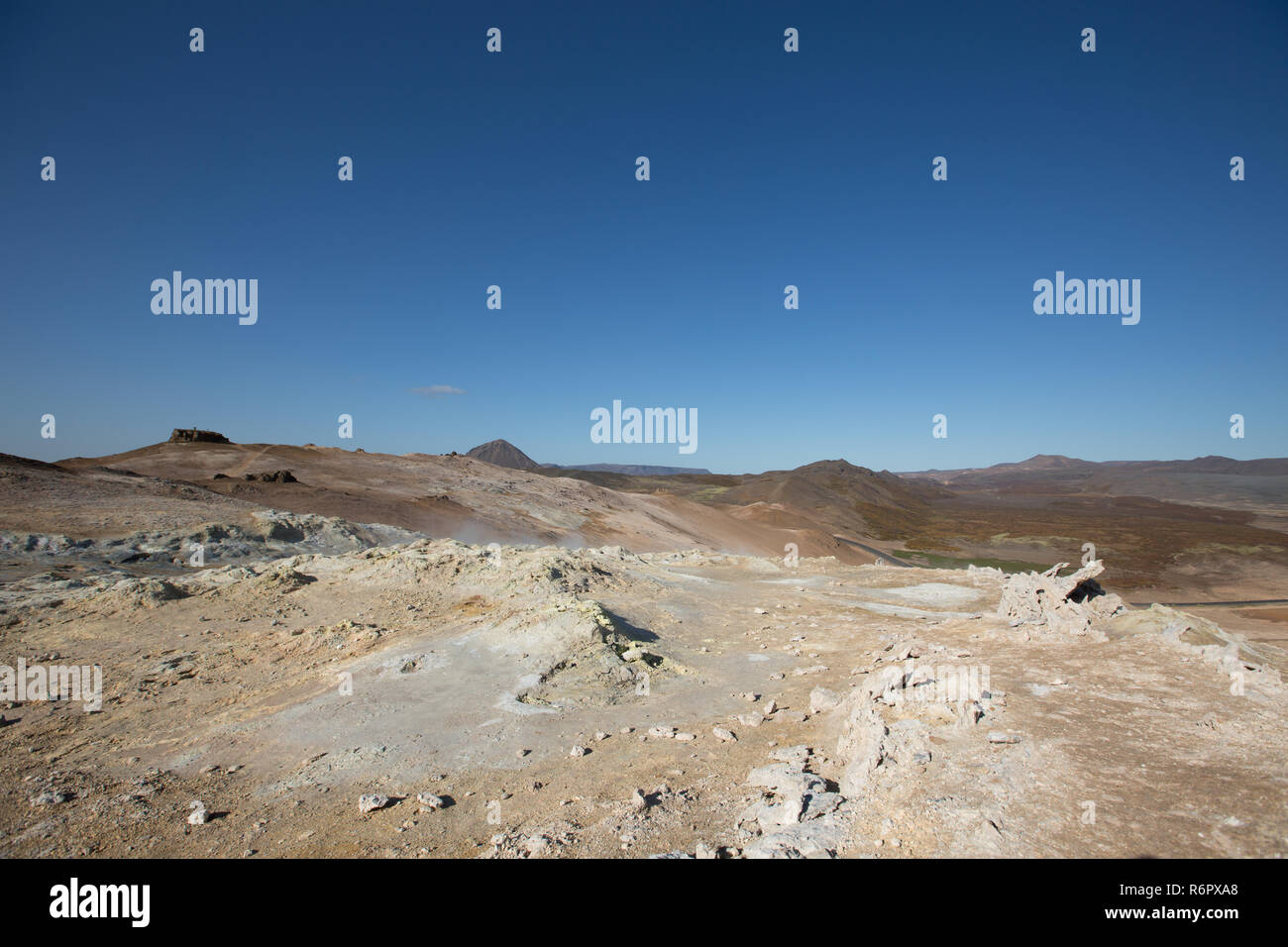 Geothermische Bereich Hverir, Namafjall, Island Stockfoto