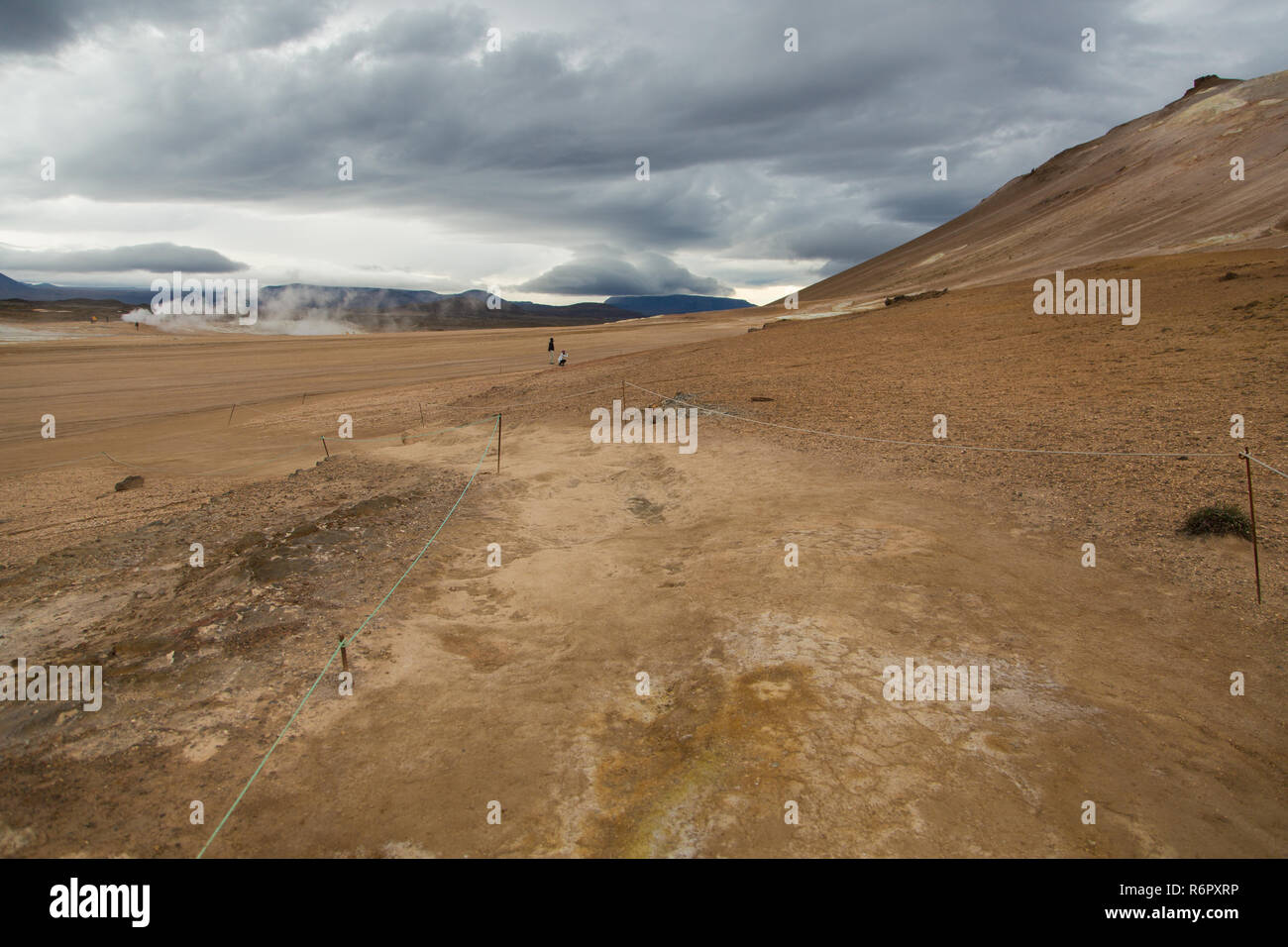 Geothermische Bereich Hverir, Namafjall, Island Stockfoto