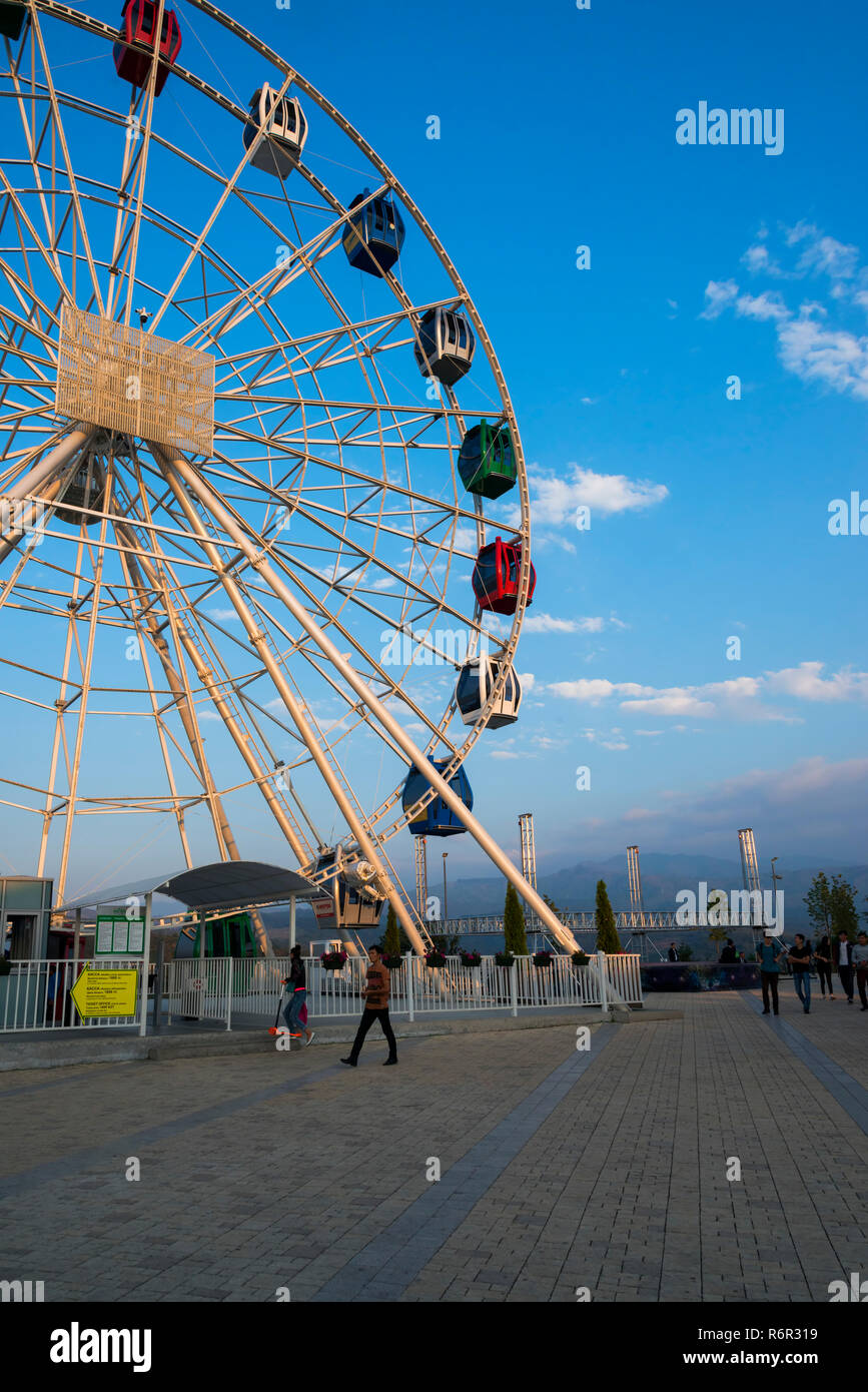 Riesenrad, Kok-Tobe Erholungsgebiet, Almaty, Kasachstan, Zentralasien Stockfoto