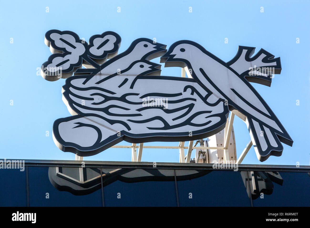 Nestlé Logo Stockfoto