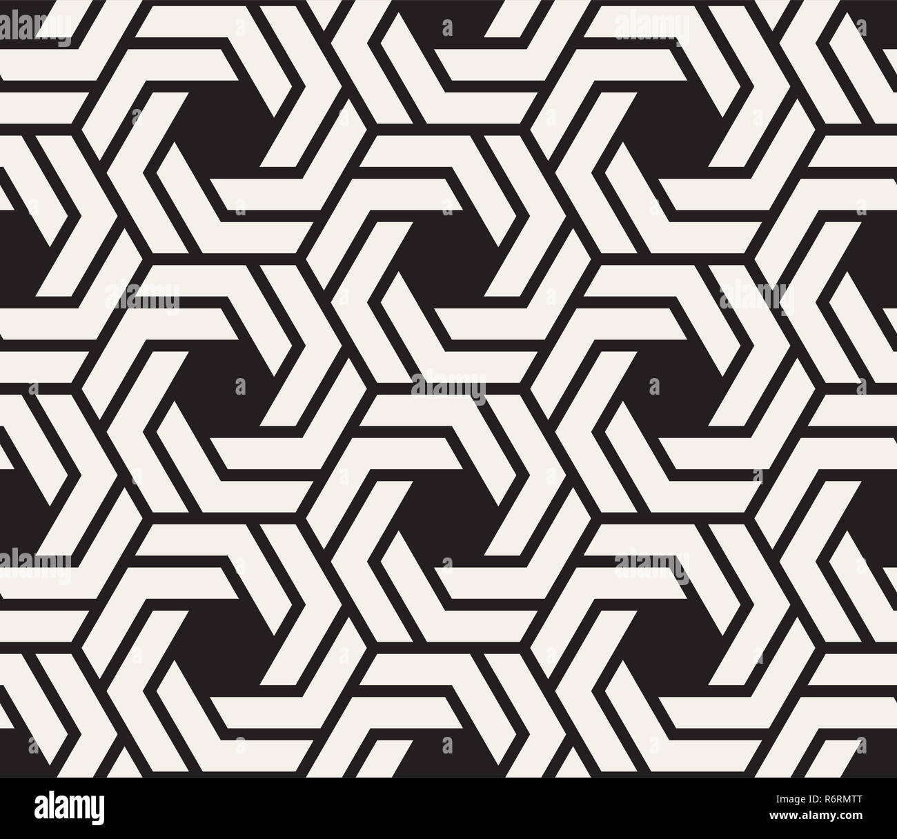 Vektor nahtlose Muster. Moderne, elegante abstrakte Textur. Wiederkehrende geometrische Fliesen Stockfoto