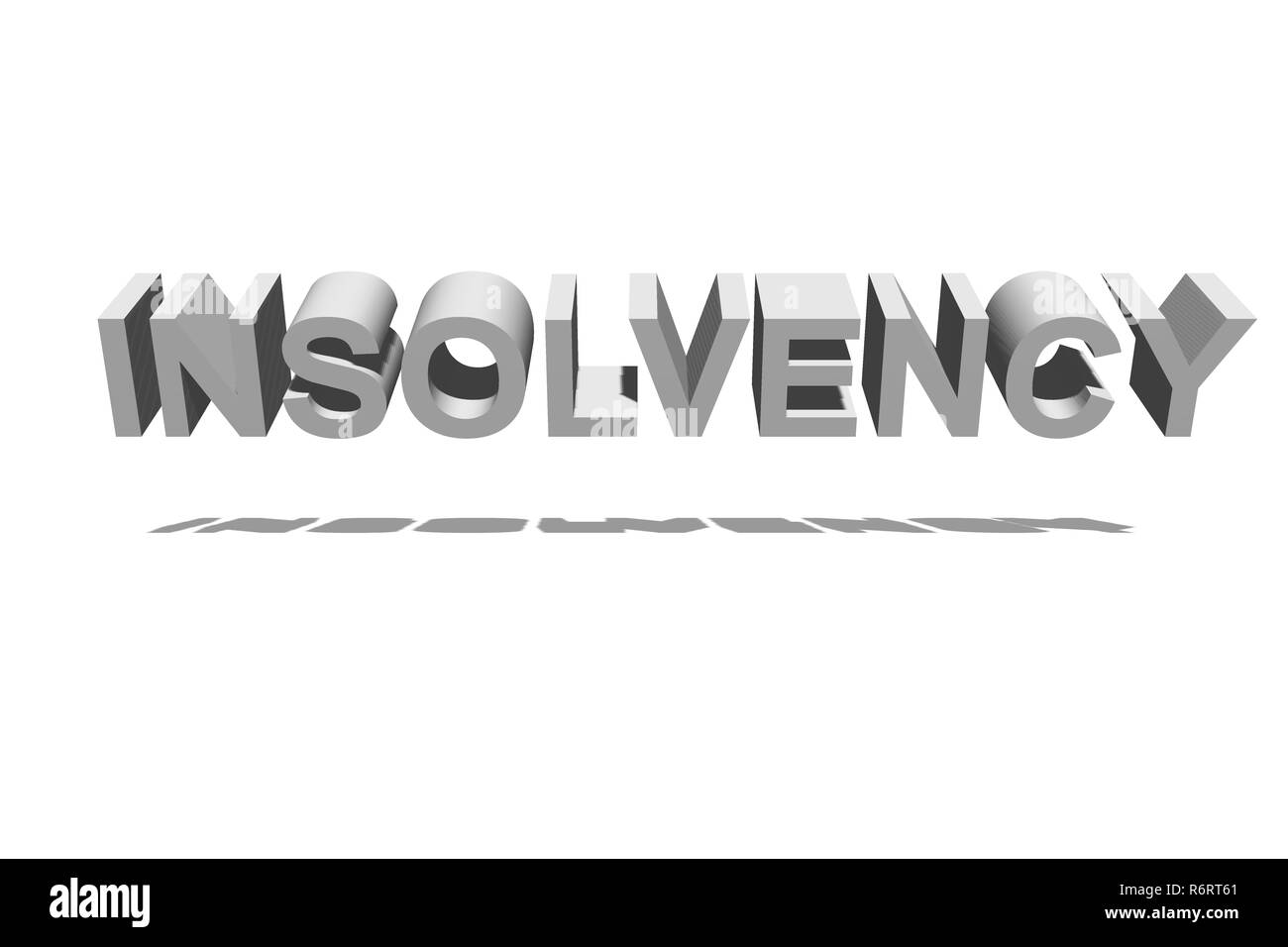 Konkurs als Text für den Hintergrund als Vorlage Stockfoto