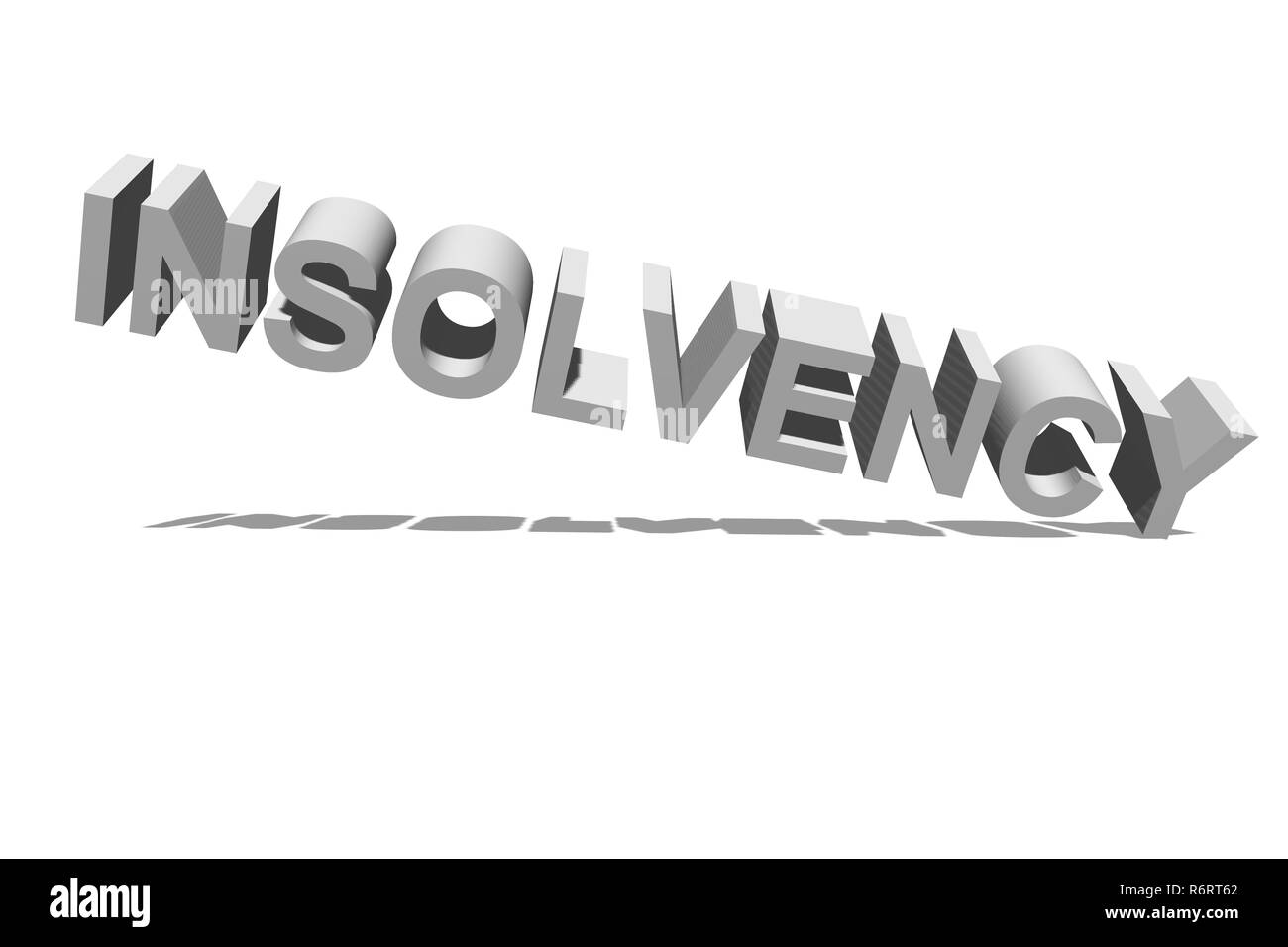 Konkurs als Text für den Hintergrund als Vorlage Stockfoto