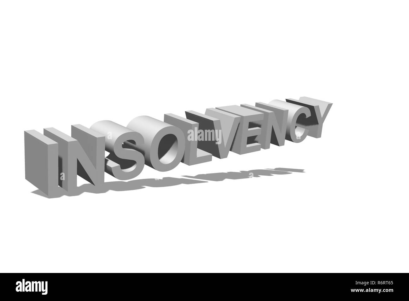 Konkurs als Text Stockfoto