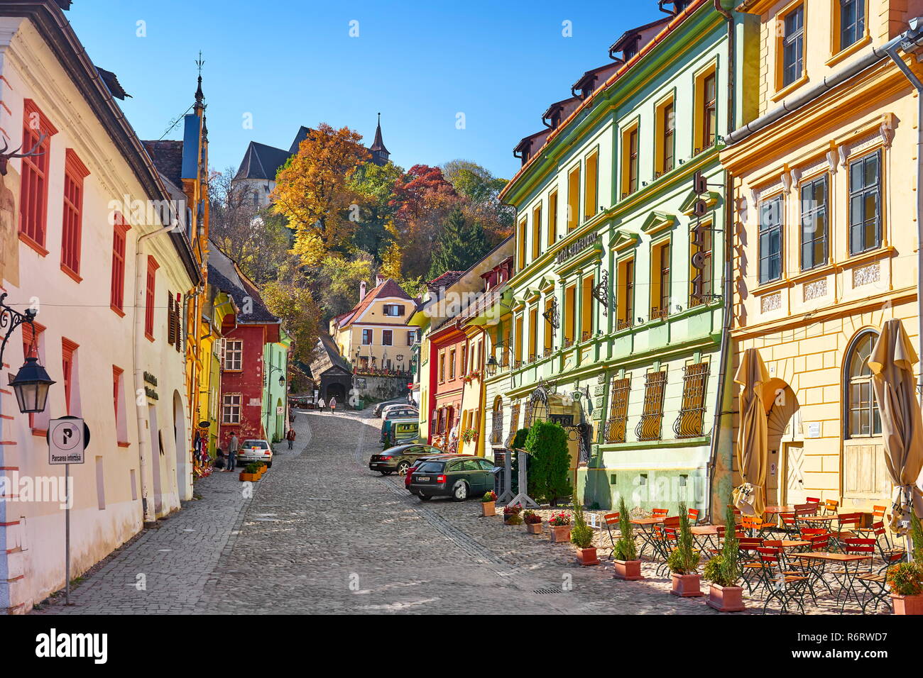 Sighisoara Altstadt, Siebenbürgen, Rumänien, Unesco Stockfoto