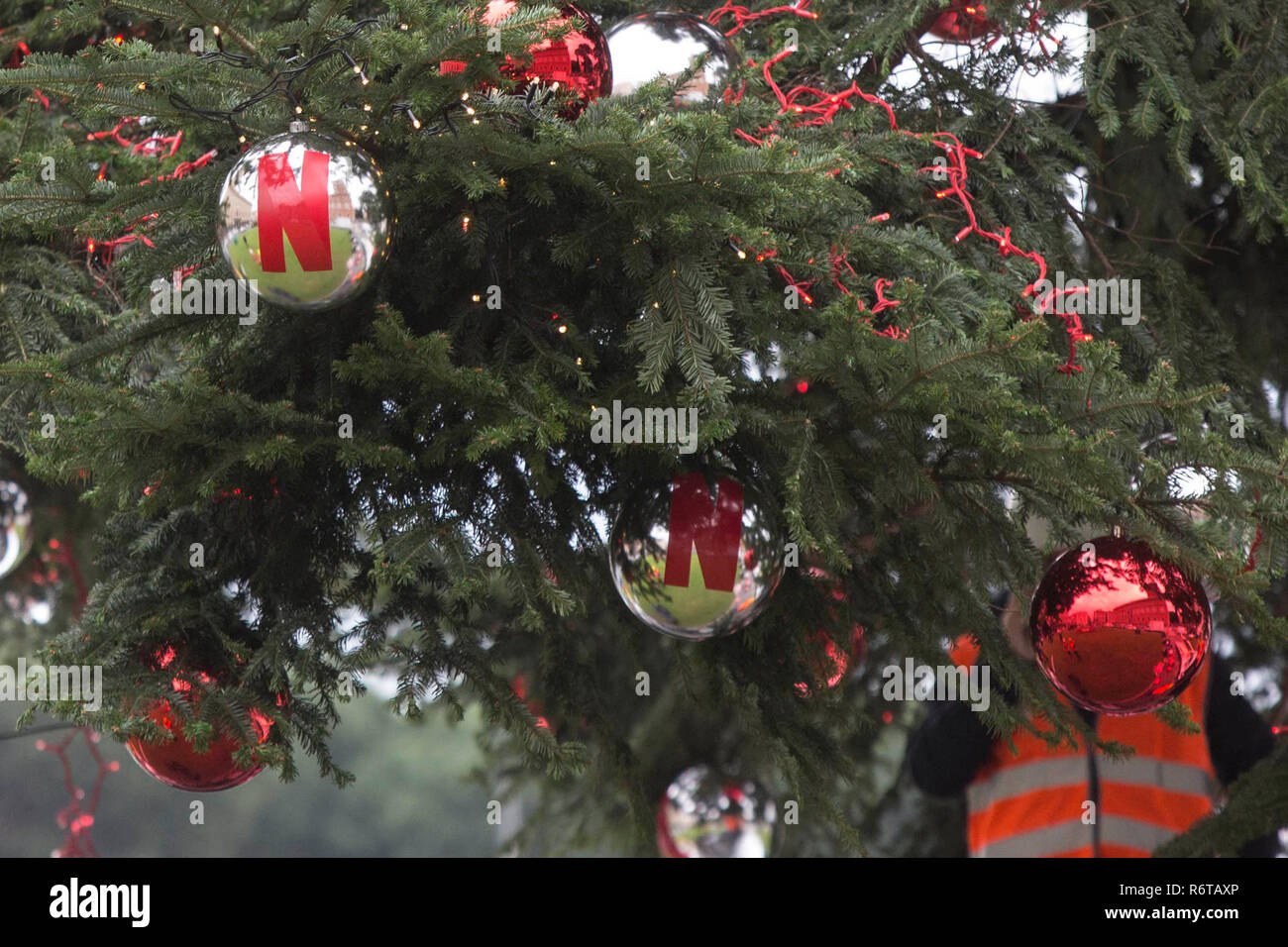 Foto LaPresse - Andrea Panegrossi 06/12/2018 - Roma, Italia. CRONACA L'Albero Di Natale a Piazza Venezia Erz 11:30 Foto Andrea Panegrossi LaPresse - 06/12/2018 - Rom, Italien den Weihnachtsbaum an der Piazza Venezia 11:30 Stockfoto