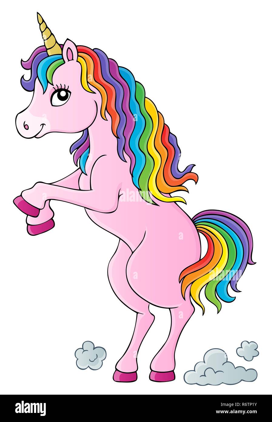 Ständigen Einhorn Thema Bild 1 Stockfoto