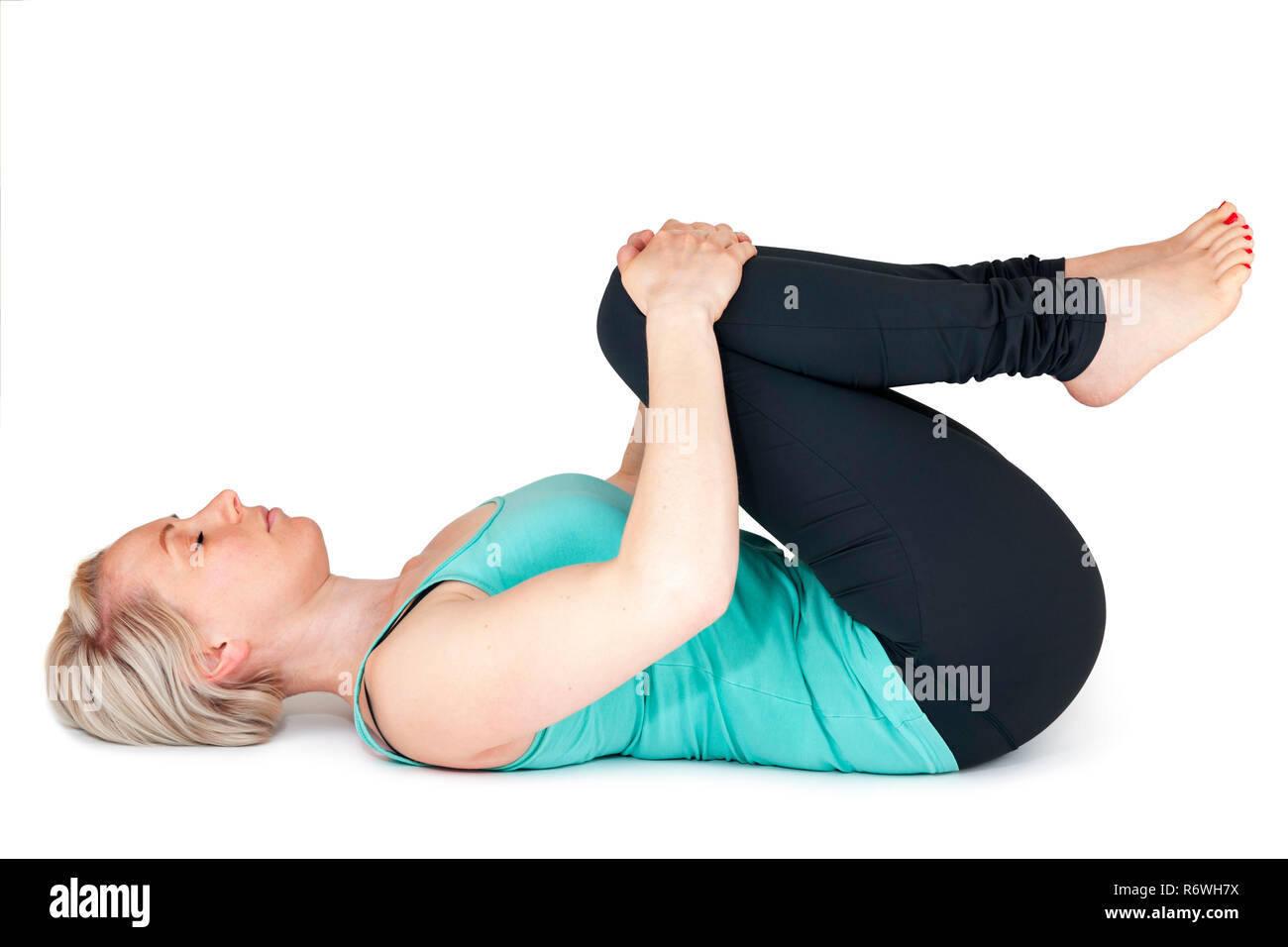 Yoga Übung Abbildung Beine Stockfoto