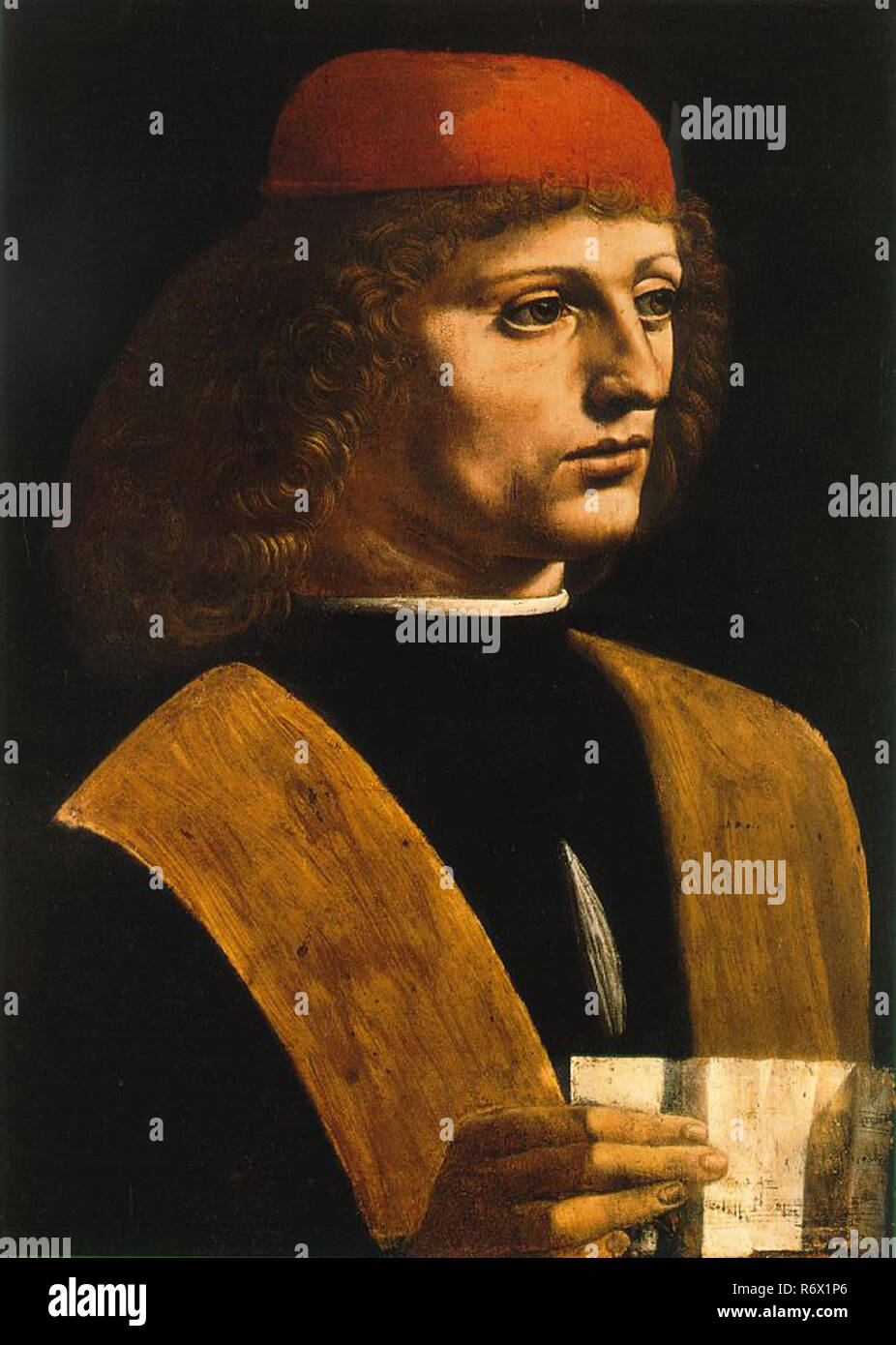Vintage Leonardo Da Vinci Artwork Stockfoto