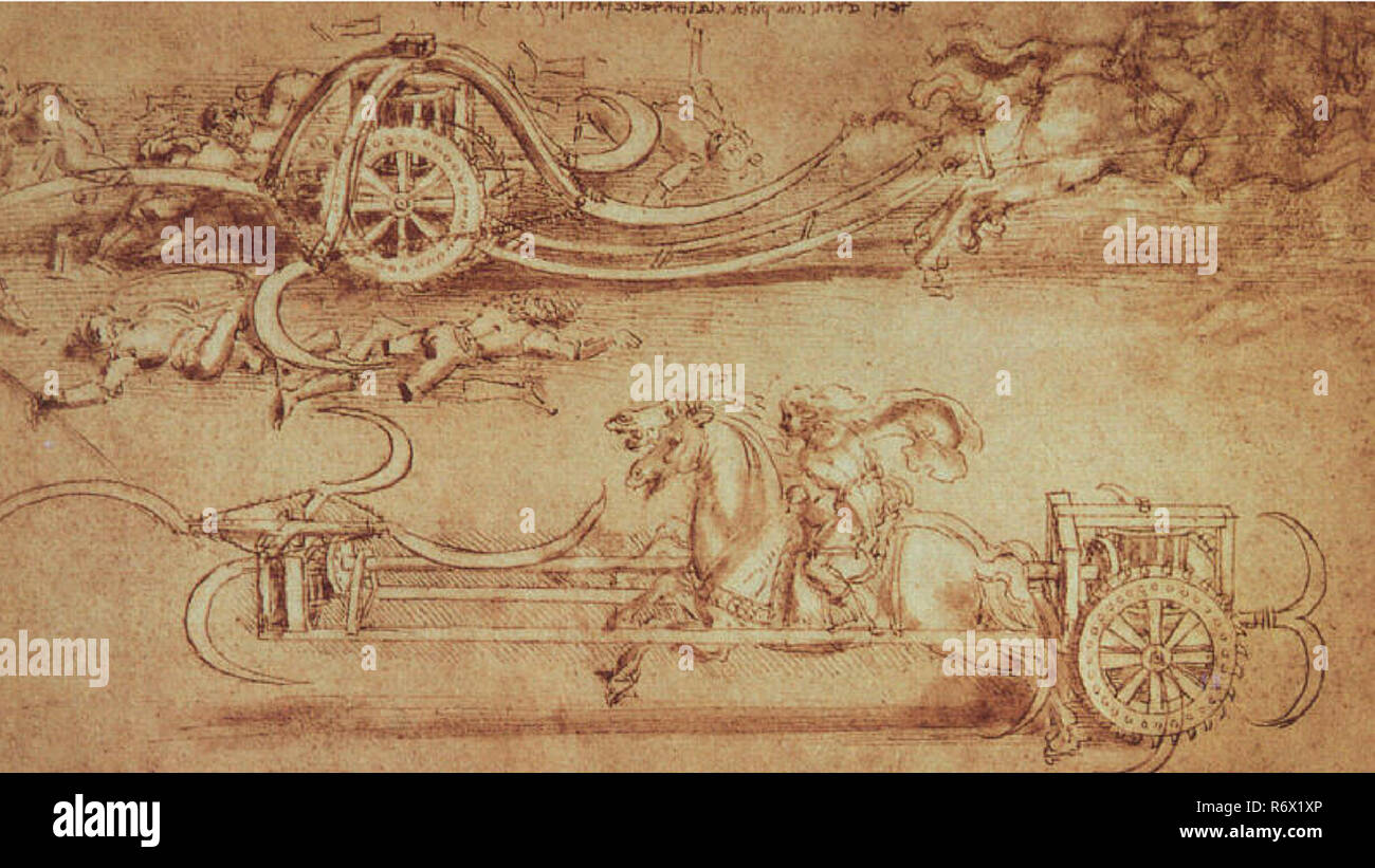 Vintage Leonardo Da Vinci Artwork Stockfoto