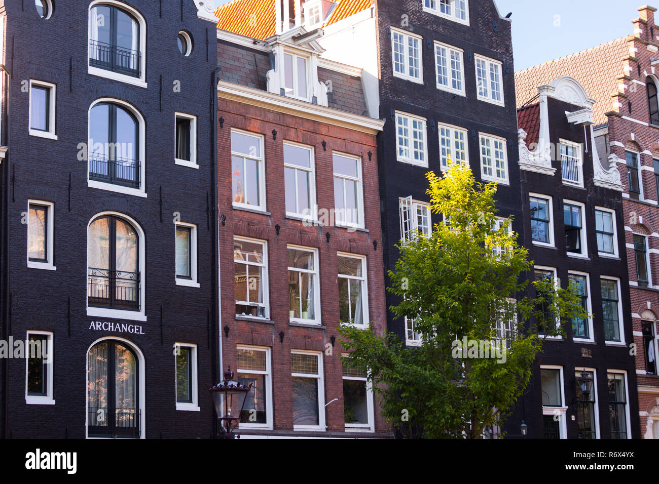 Blick auf Amsterdam, Niederlande, im Sommer Stockfoto