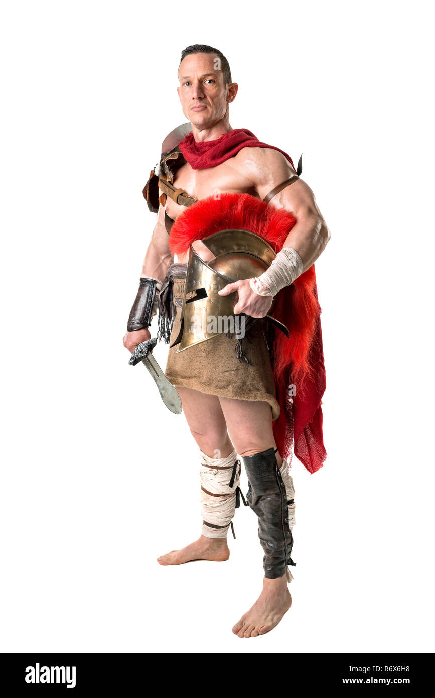 Alte Soldat oder Gladiator Stockfoto