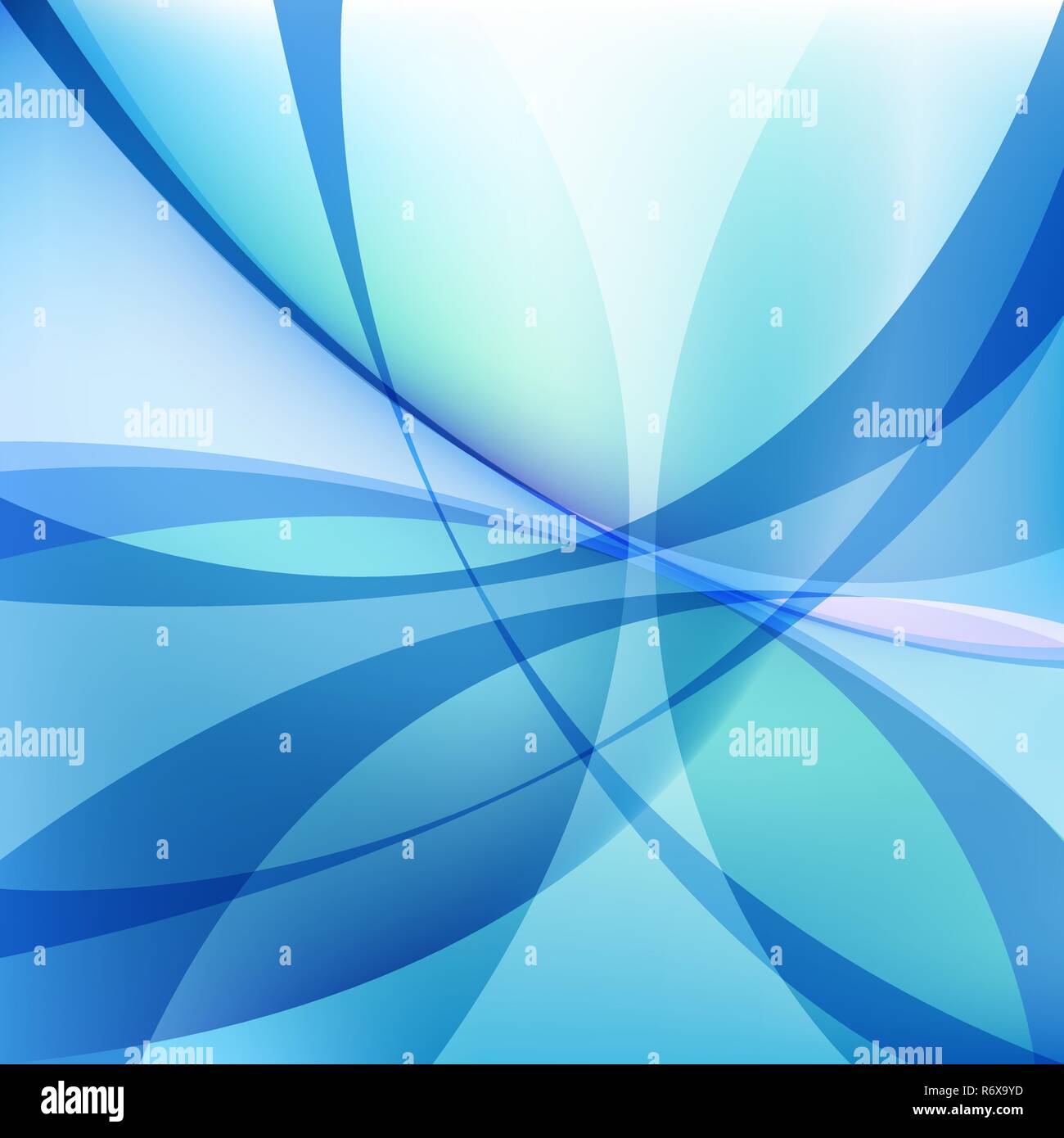 Abstrakte hellblauer Hintergrund mit Twist Linien Stock Vektor