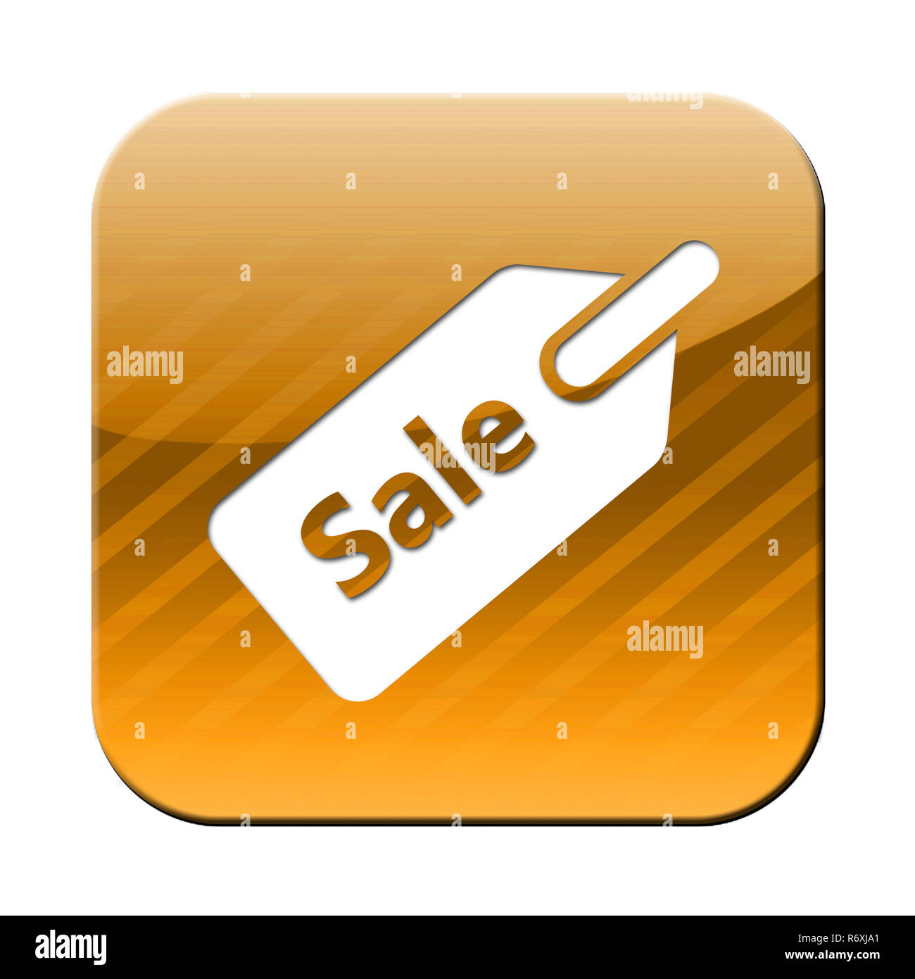 Verkauf - Button Symbol für Verkauf und Handel Stockfoto