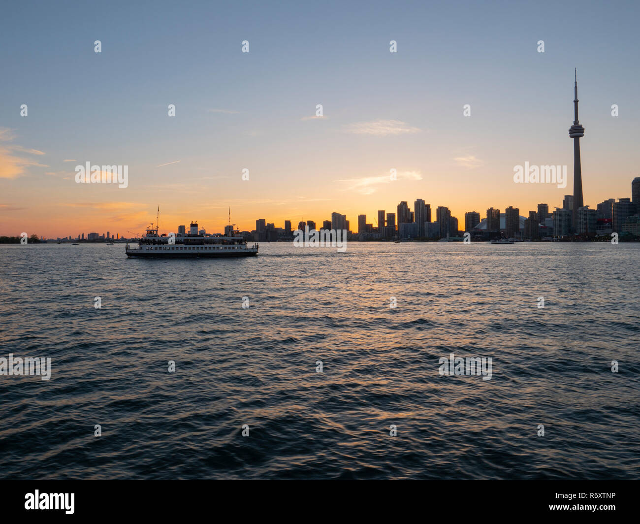 Fähre in Lake Ontario Stockfoto