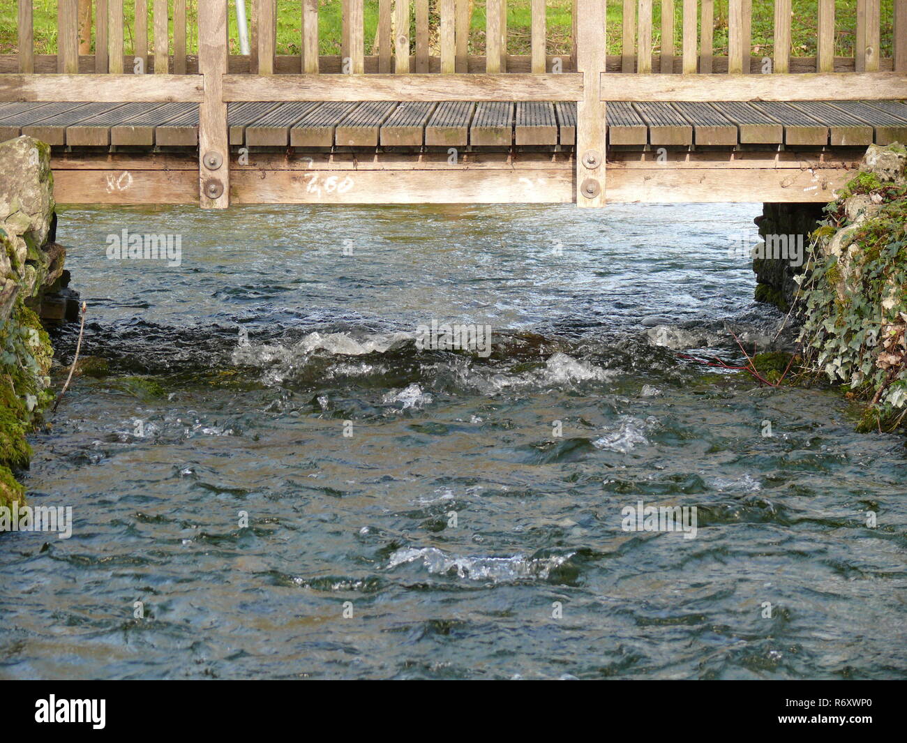 Brücke über den Jordan. Stockfoto